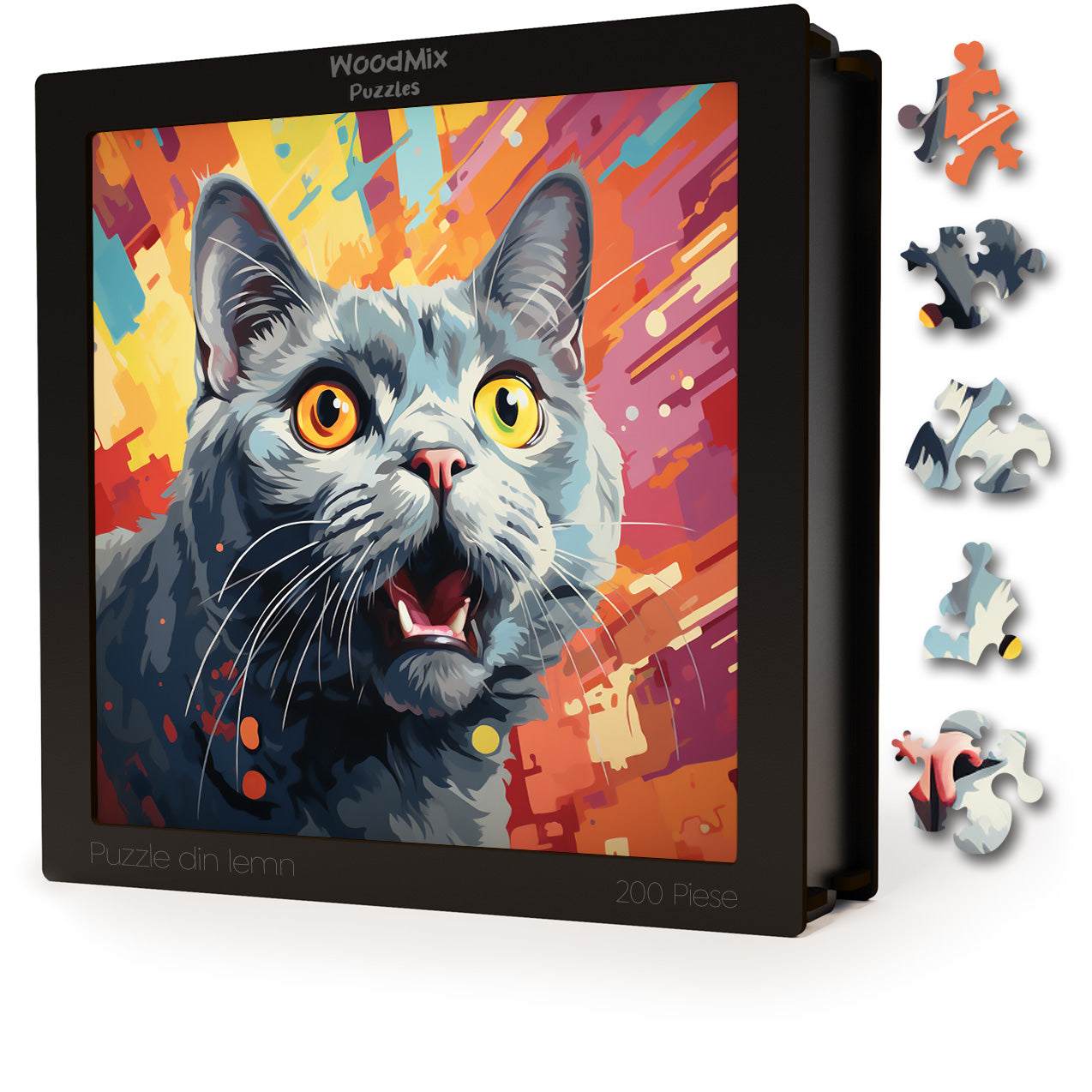 Puzzle cu Pisici - Chartreux 4 - 200 piese - 30 x 30 cm