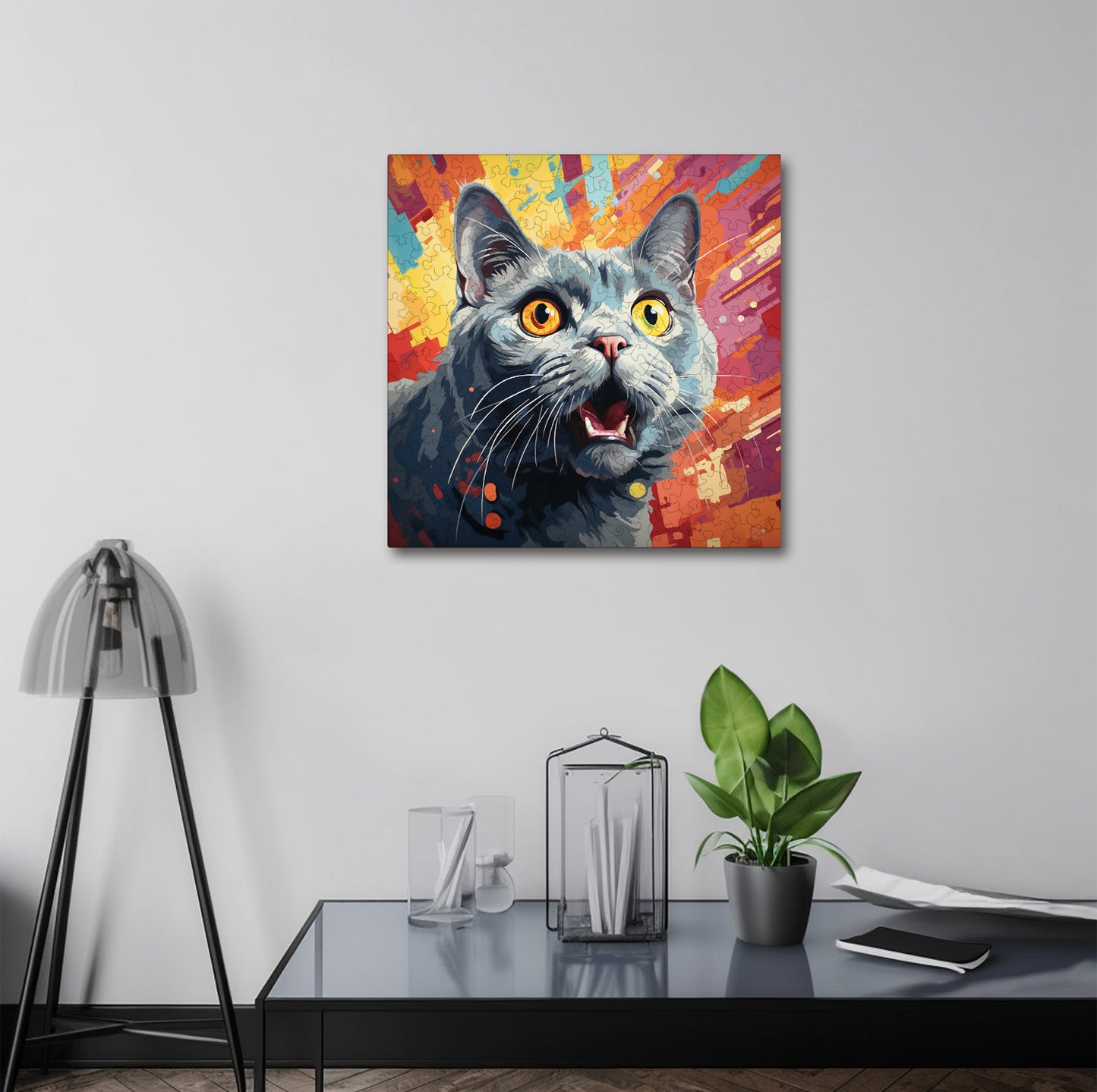 Puzzle cu Pisici - Chartreux 4 - 200 piese - 30 x 30 cm