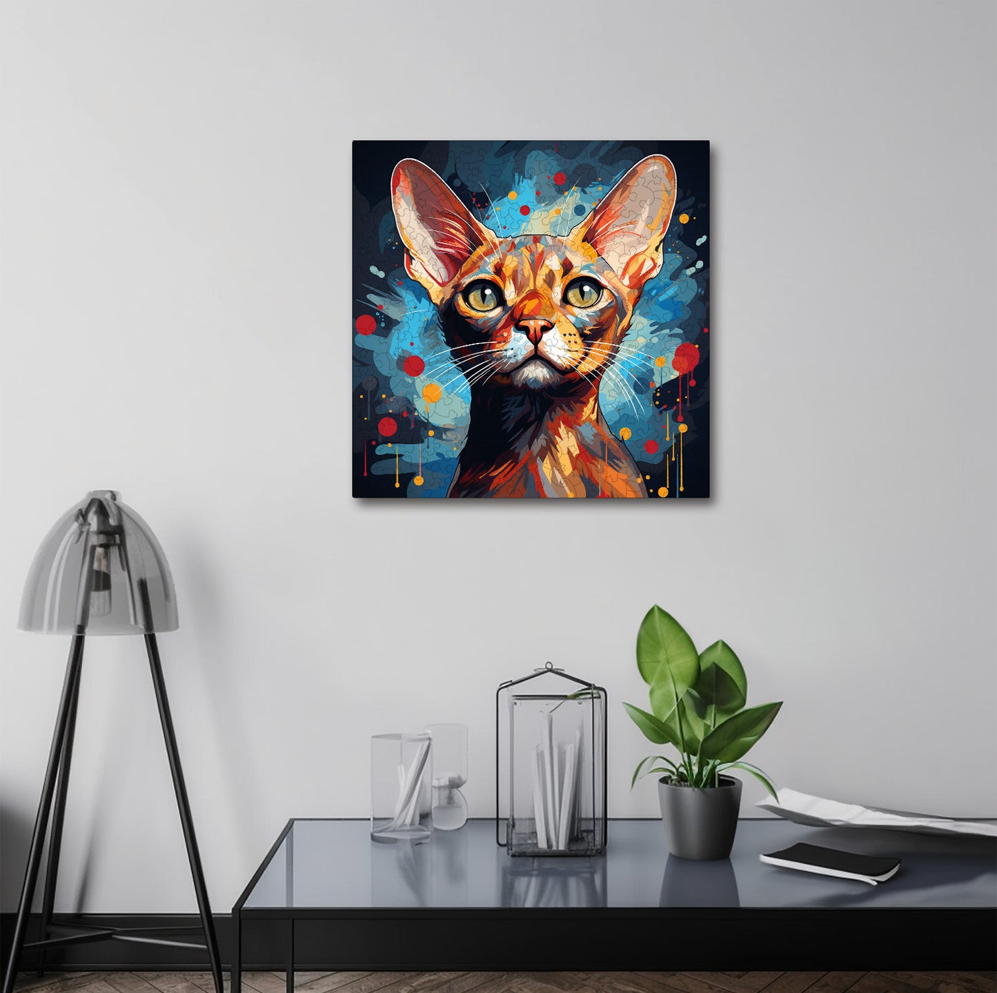 Puzzle cu Pisici - Chausie 1 - 200 piese - 30 x 30 cm