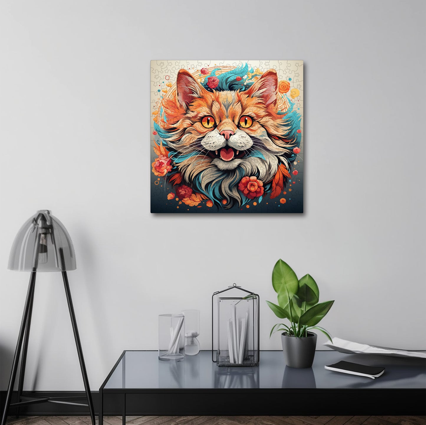 Puzzle cu Pisici - Chinese Li Hua 2 - 200 piese - 30 x 30 cm