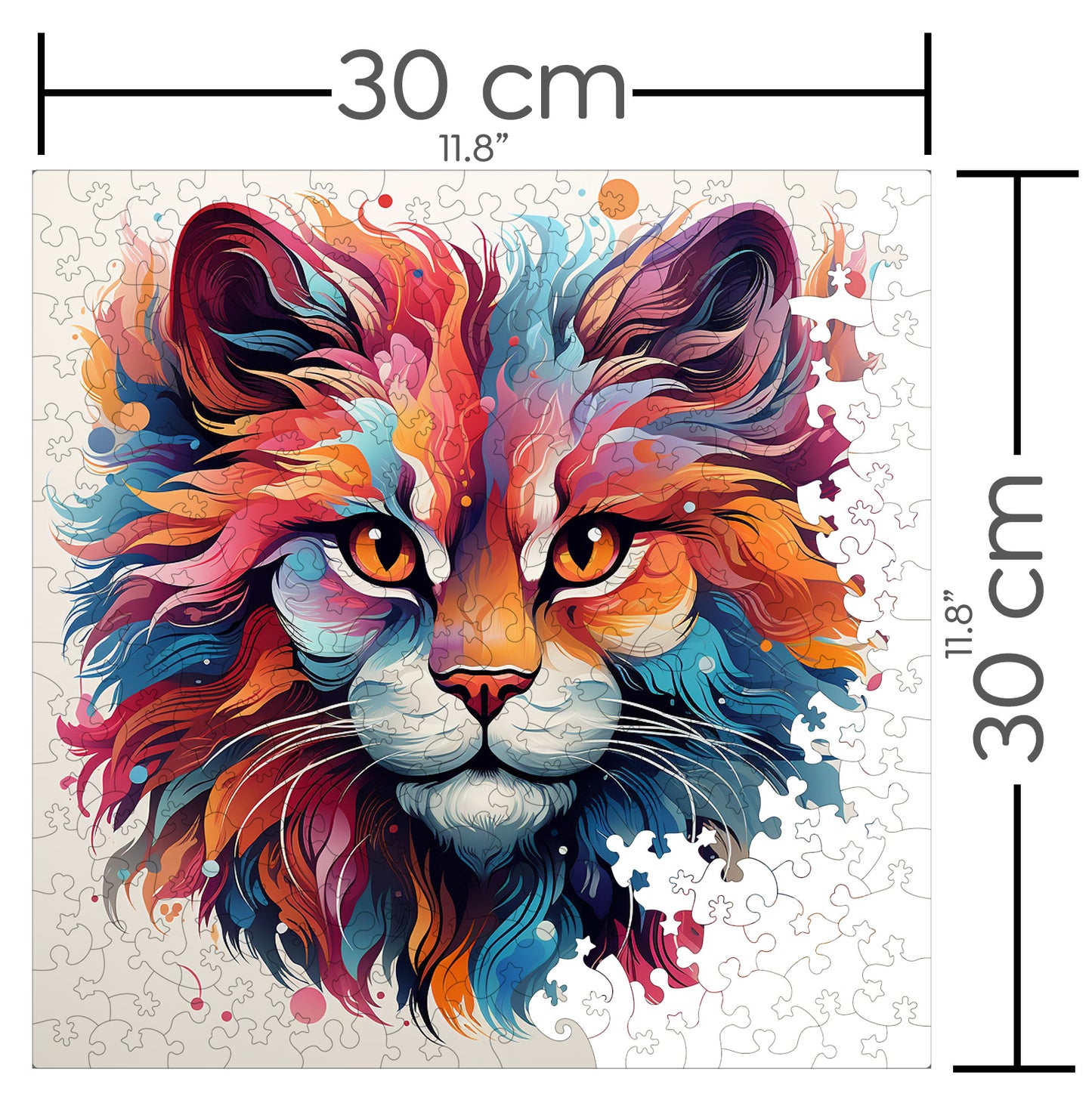 Puzzle cu Pisici - Chinese Li Hua 4 - 200 piese - 30 x 30 cm