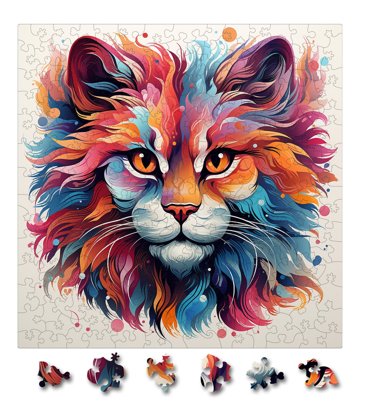Puzzle cu Pisici - Chinese Li Hua 4 - 200 piese - 30 x 30 cm