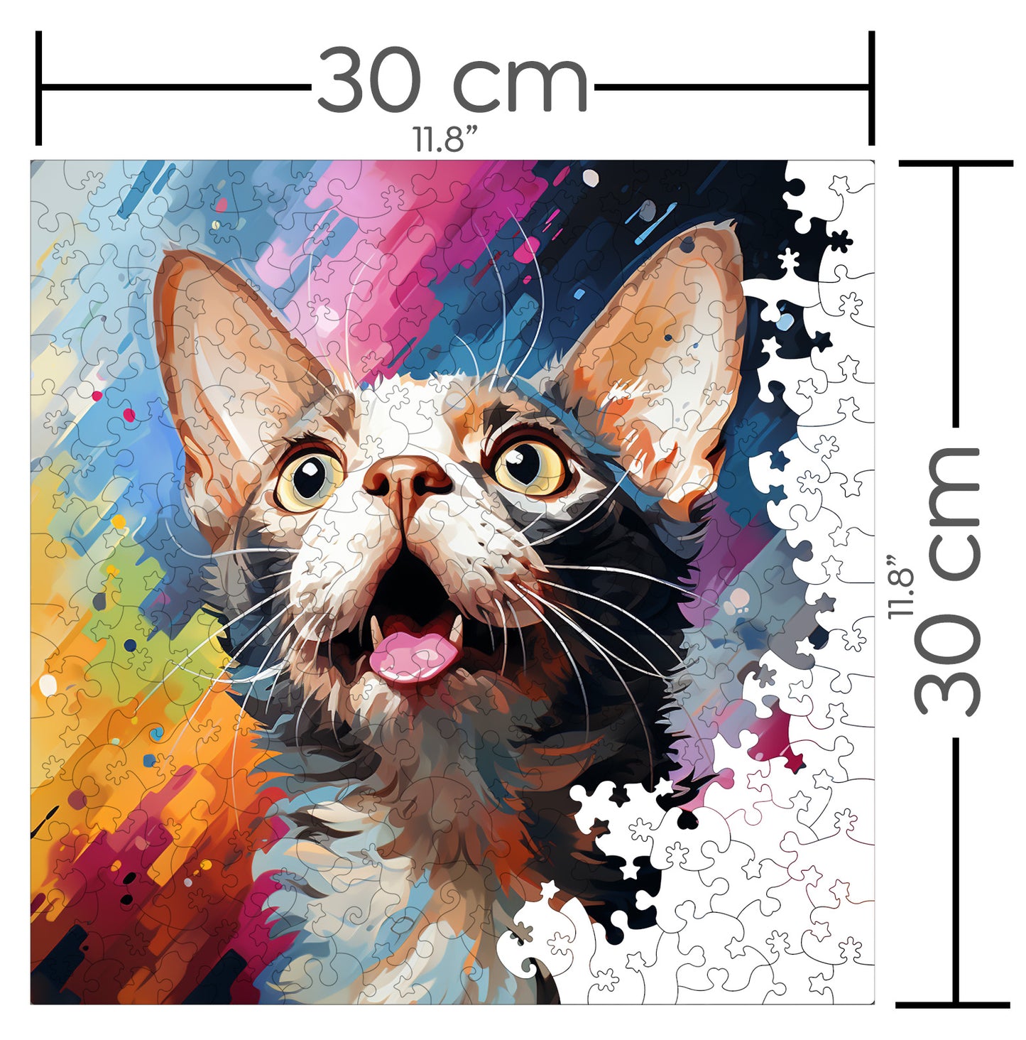 Puzzle cu Pisici - Colorpoint Shorthair 4 - 200 piese - 30 x 30 cm