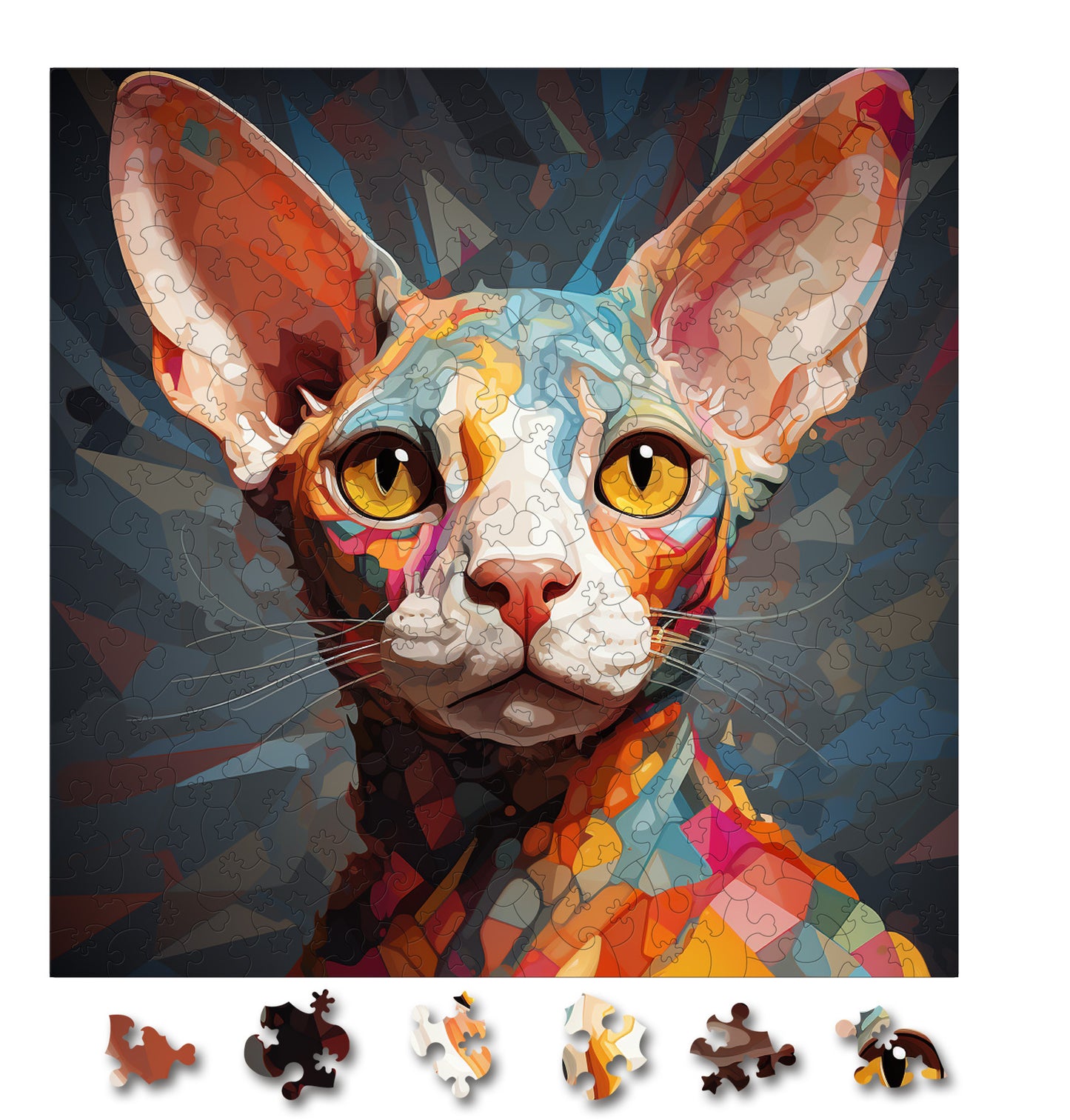 Puzzle cu Pisici - Cornish Rex 1 - 200 piese - 30 x 30 cm
