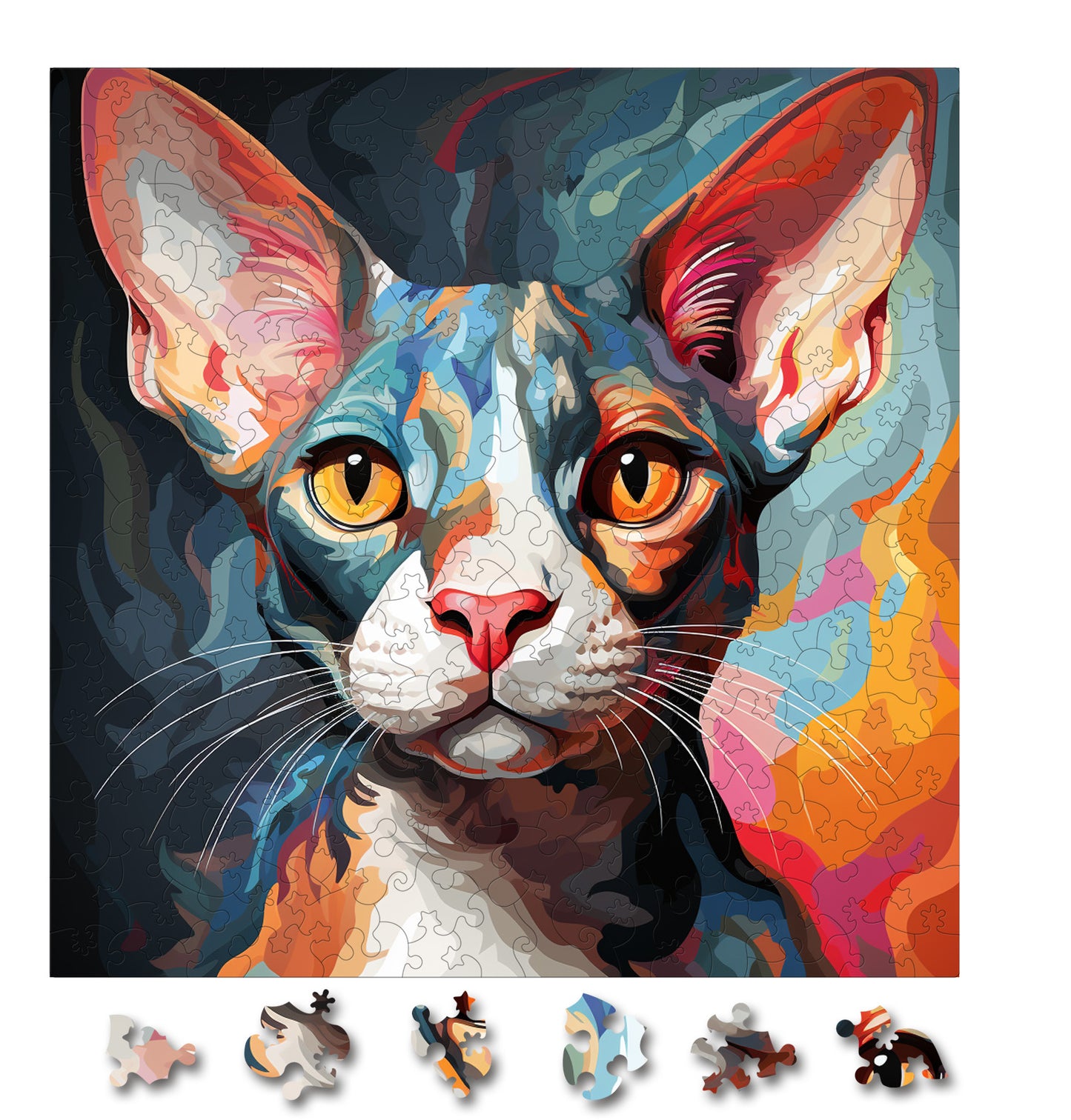 Puzzle cu Pisici - Cornish Rex 2 - 200 piese - 30 x 30 cm