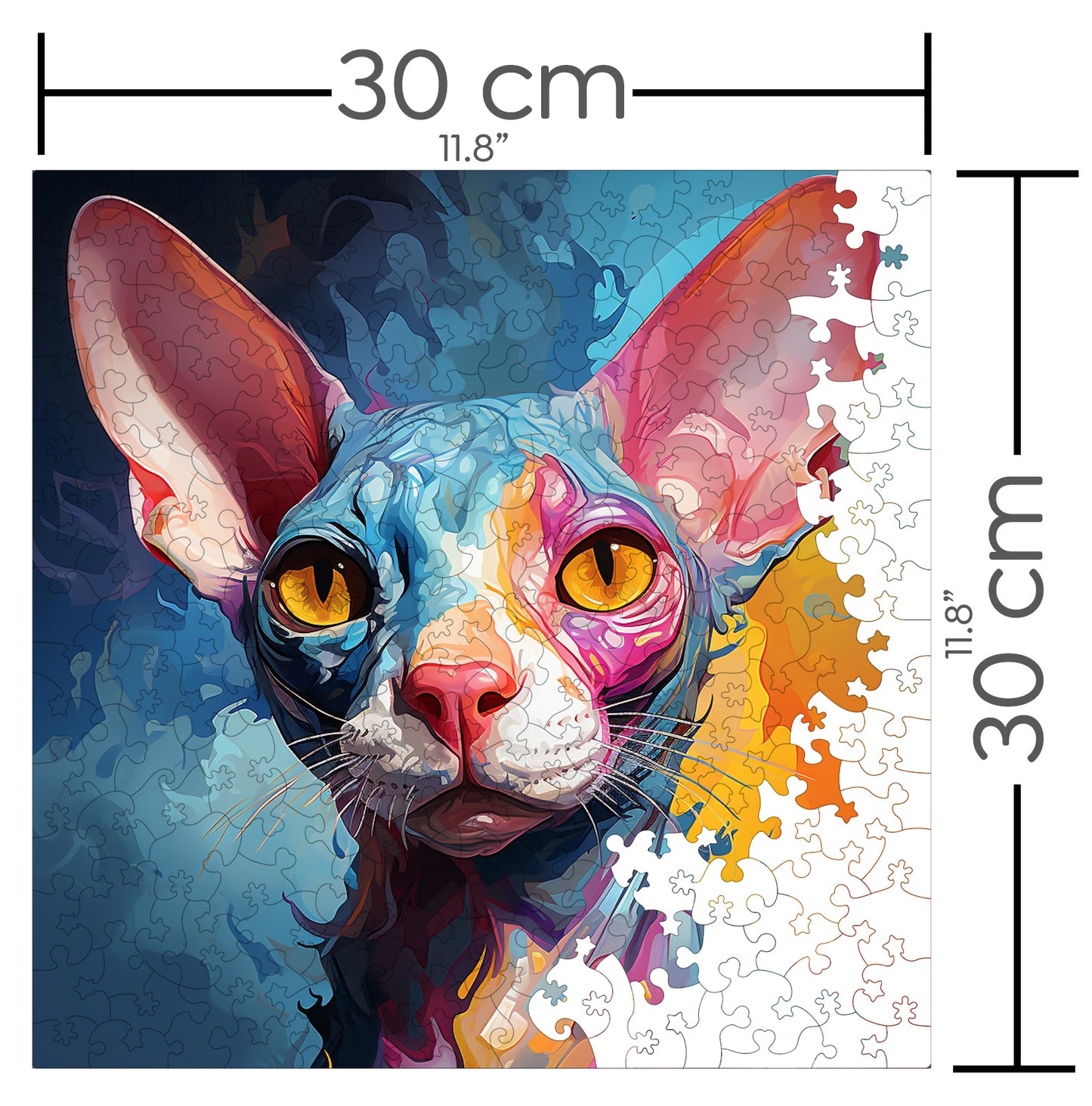 Puzzle cu Pisici - Cornish Rex 3 - 200 piese - 30 x 30 cm