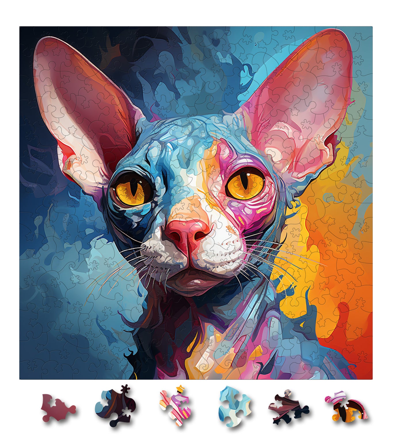 Puzzle cu Pisici - Cornish Rex 3 - 200 piese - 30 x 30 cm