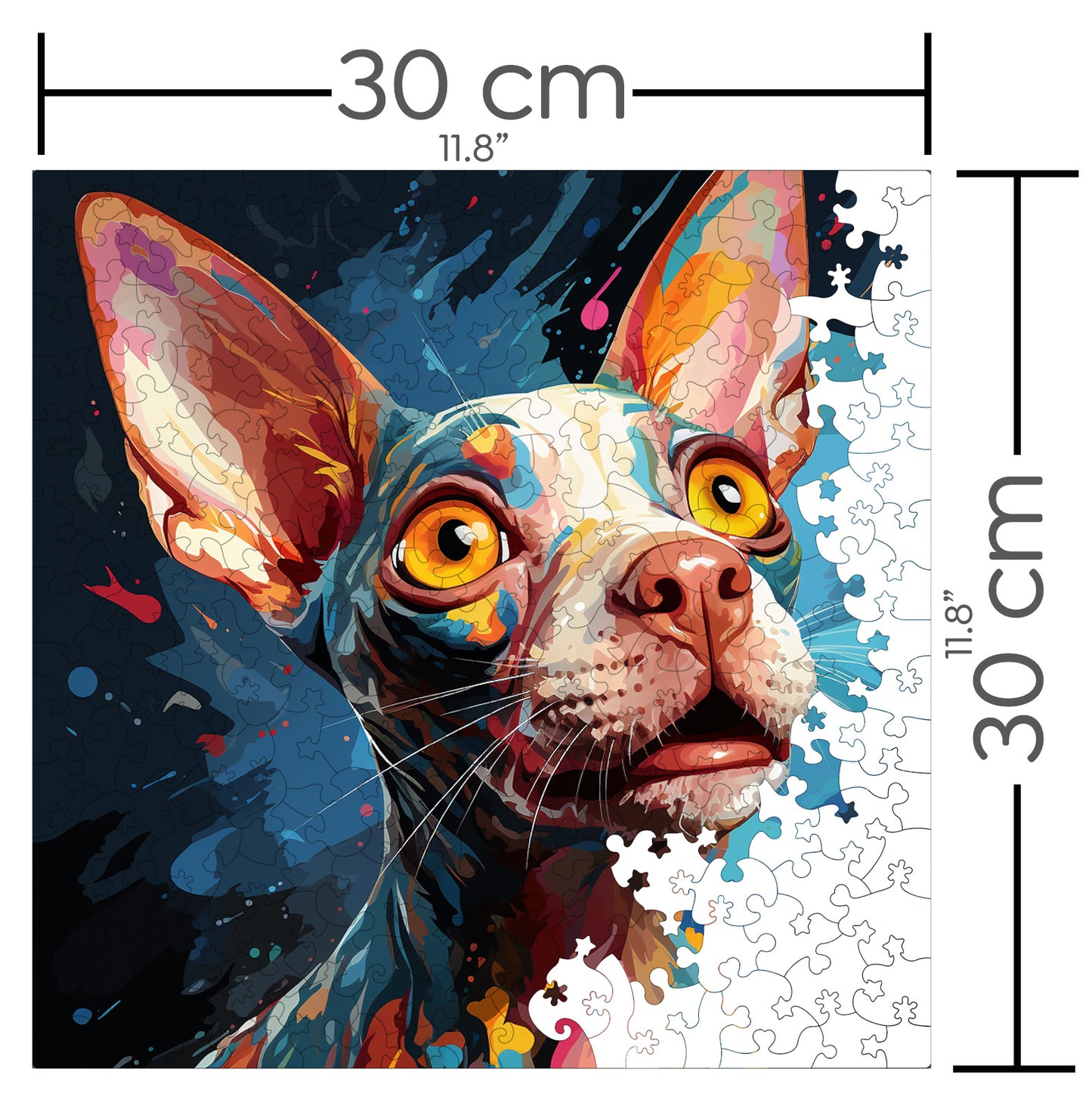 Puzzle cu Pisici - Cornish Rex 4 - 200 piese - 30 x 30 cm