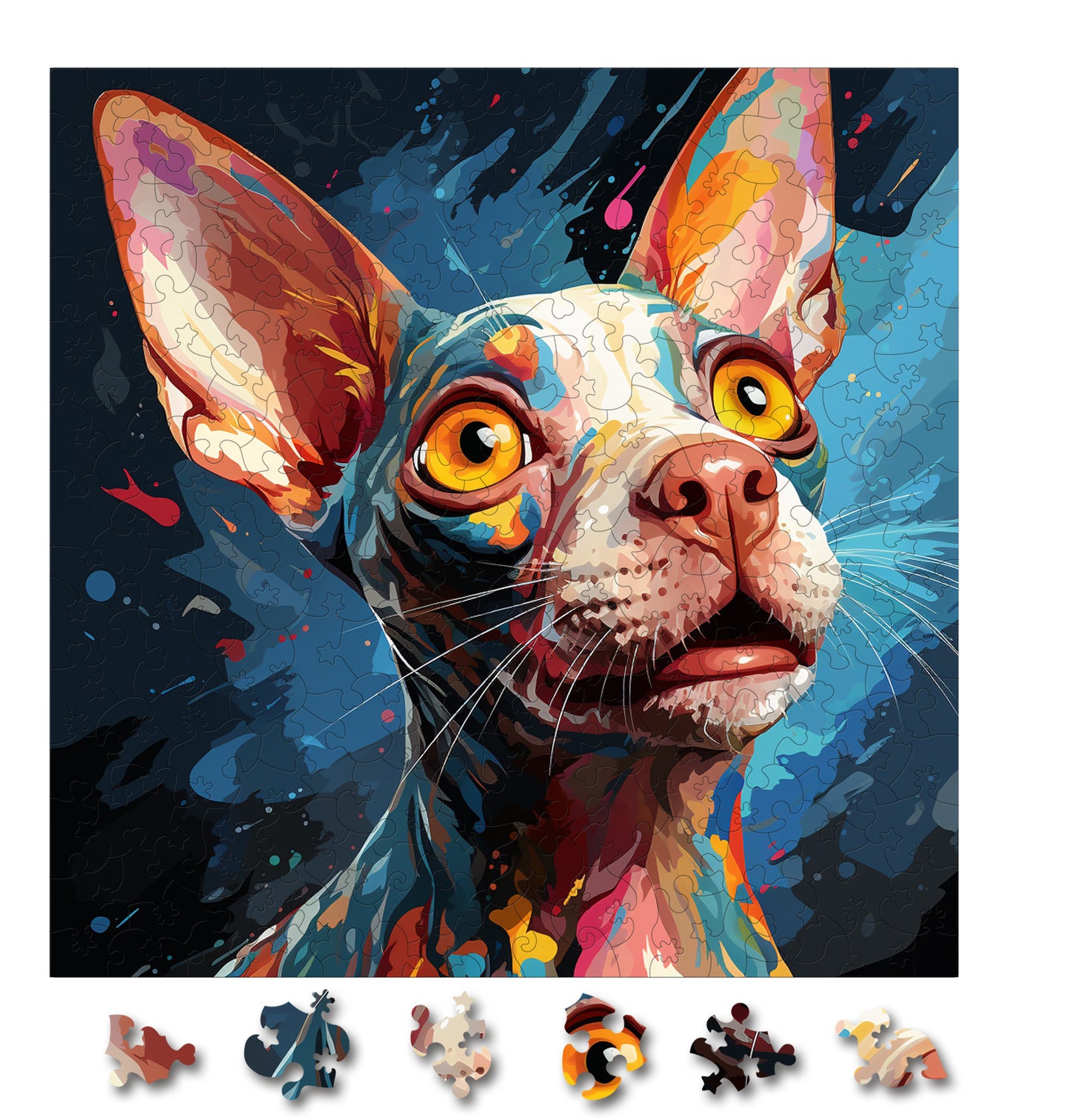 Puzzle cu Pisici - Cornish Rex 4 - 200 piese - 30 x 30 cm