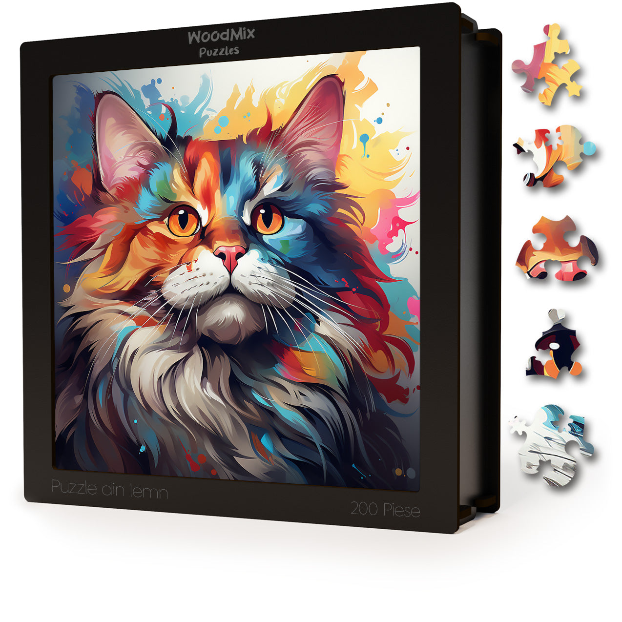 Puzzle cu Pisici - Cymric 1 - 200 piese - 30 x 30 cm
