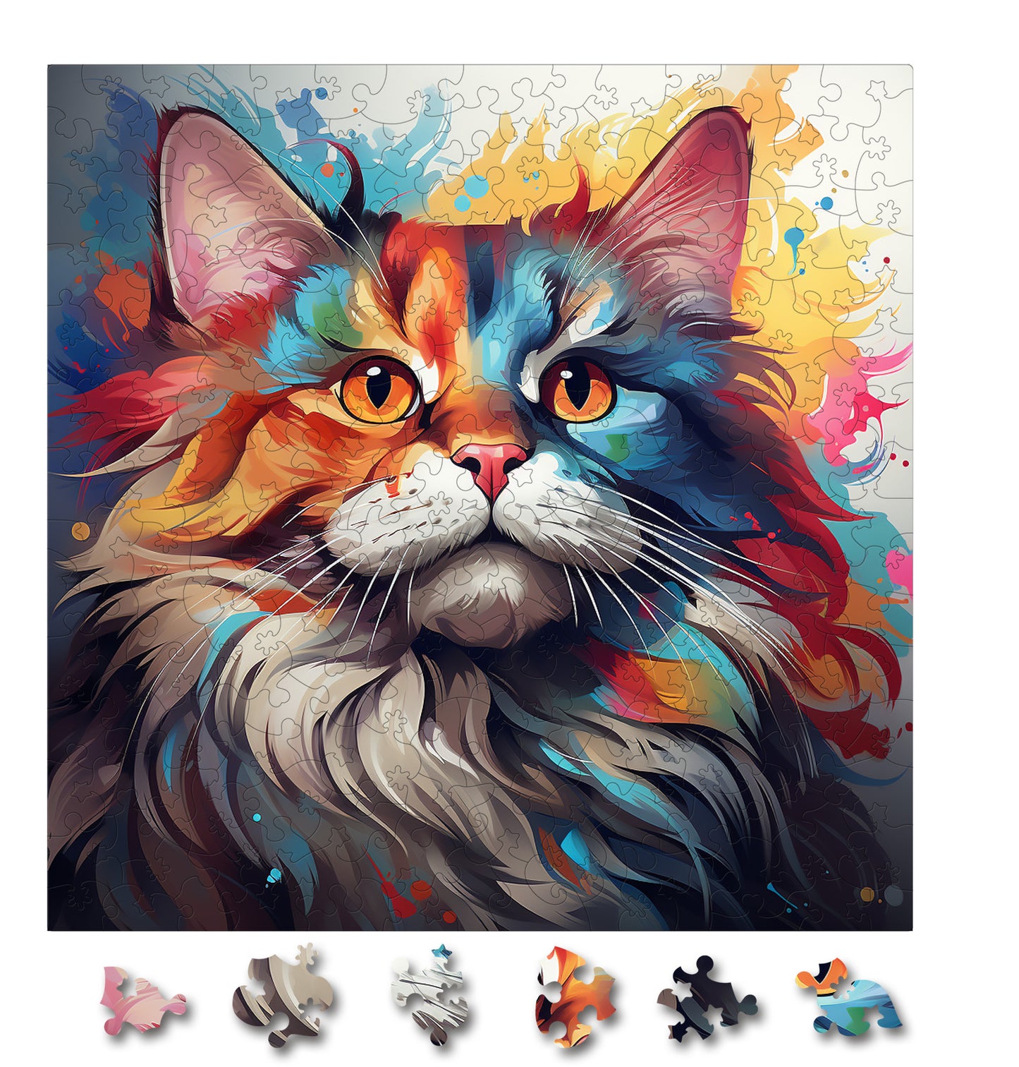 Puzzle cu Pisici - Cymric 1 - 200 piese - 30 x 30 cm