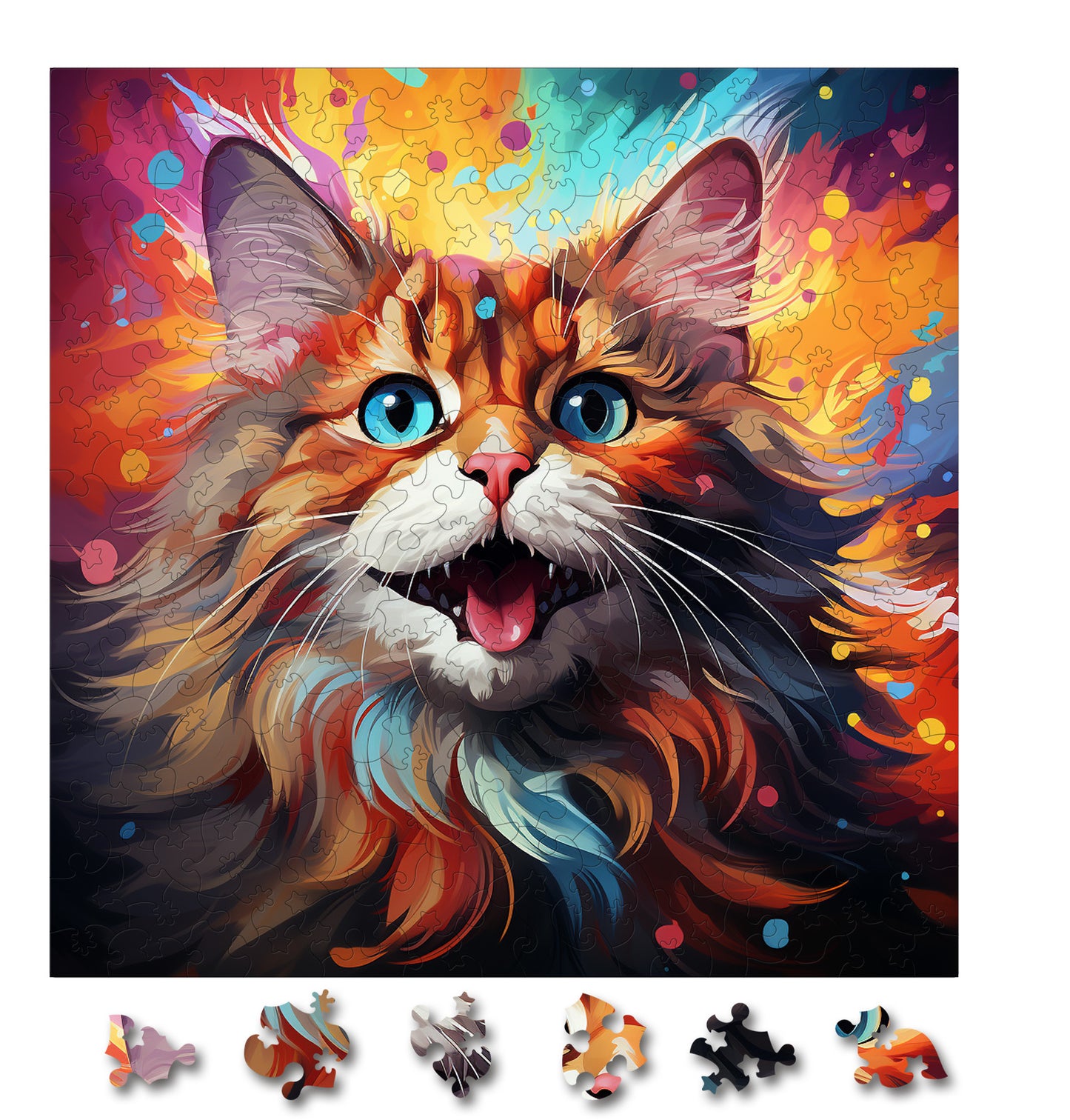 Puzzle cu Pisici - Cymric 3 - 200 piese - 30 x 30 cm