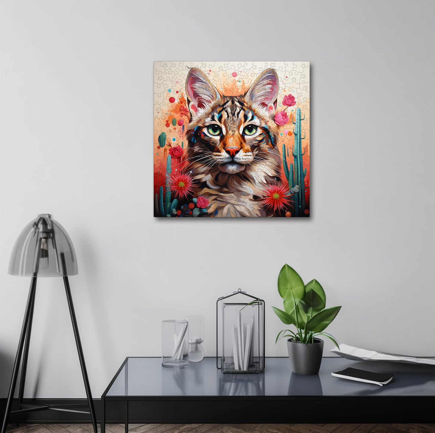 Puzzle cu Pisici - Desert Lynx 4 - 200 piese - 30 x 30 cm