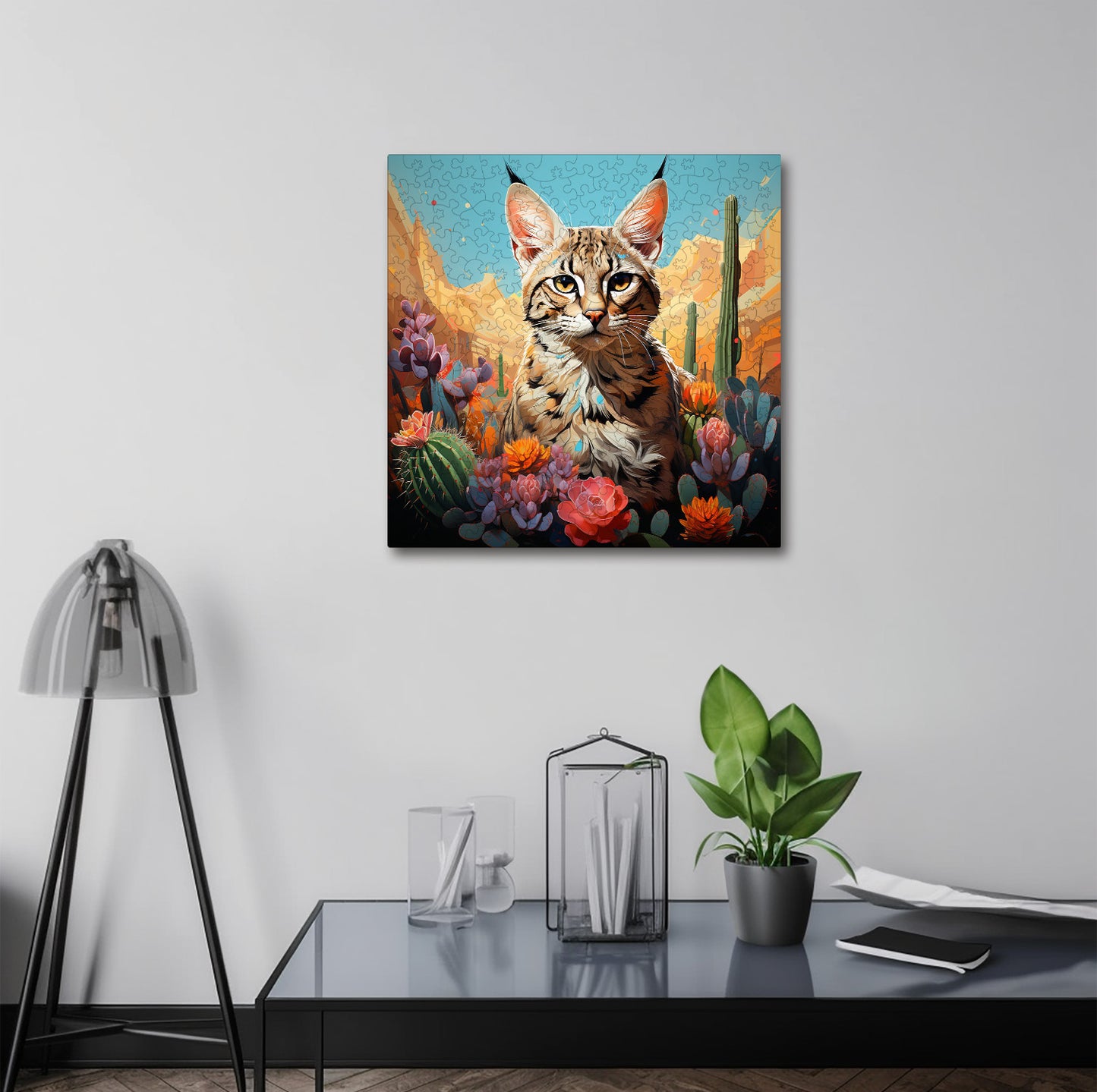 Puzzle cu Pisici - Desert Lynx 3 - 200 piese - 30 x 30 cm