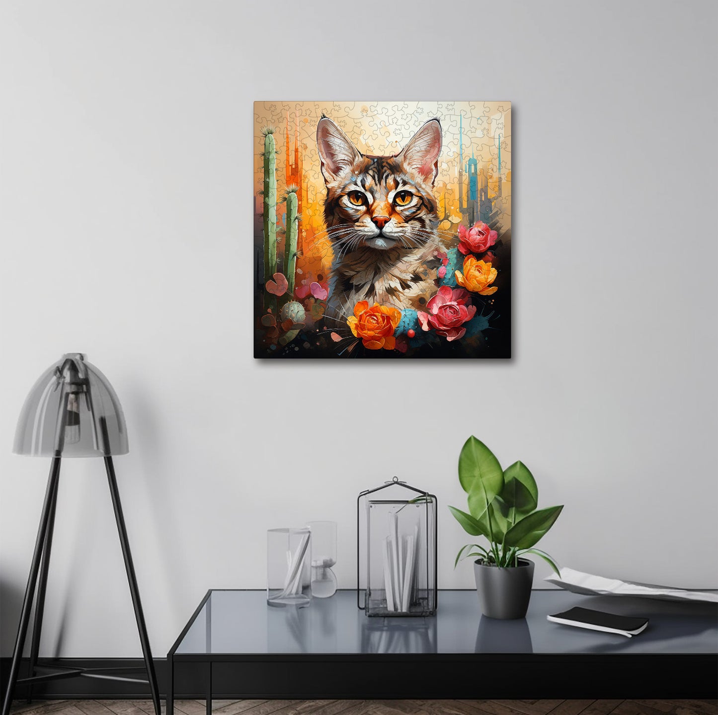 Puzzle cu Pisici - Desert Lynx 2 - 200 piese - 30 x 30 cm