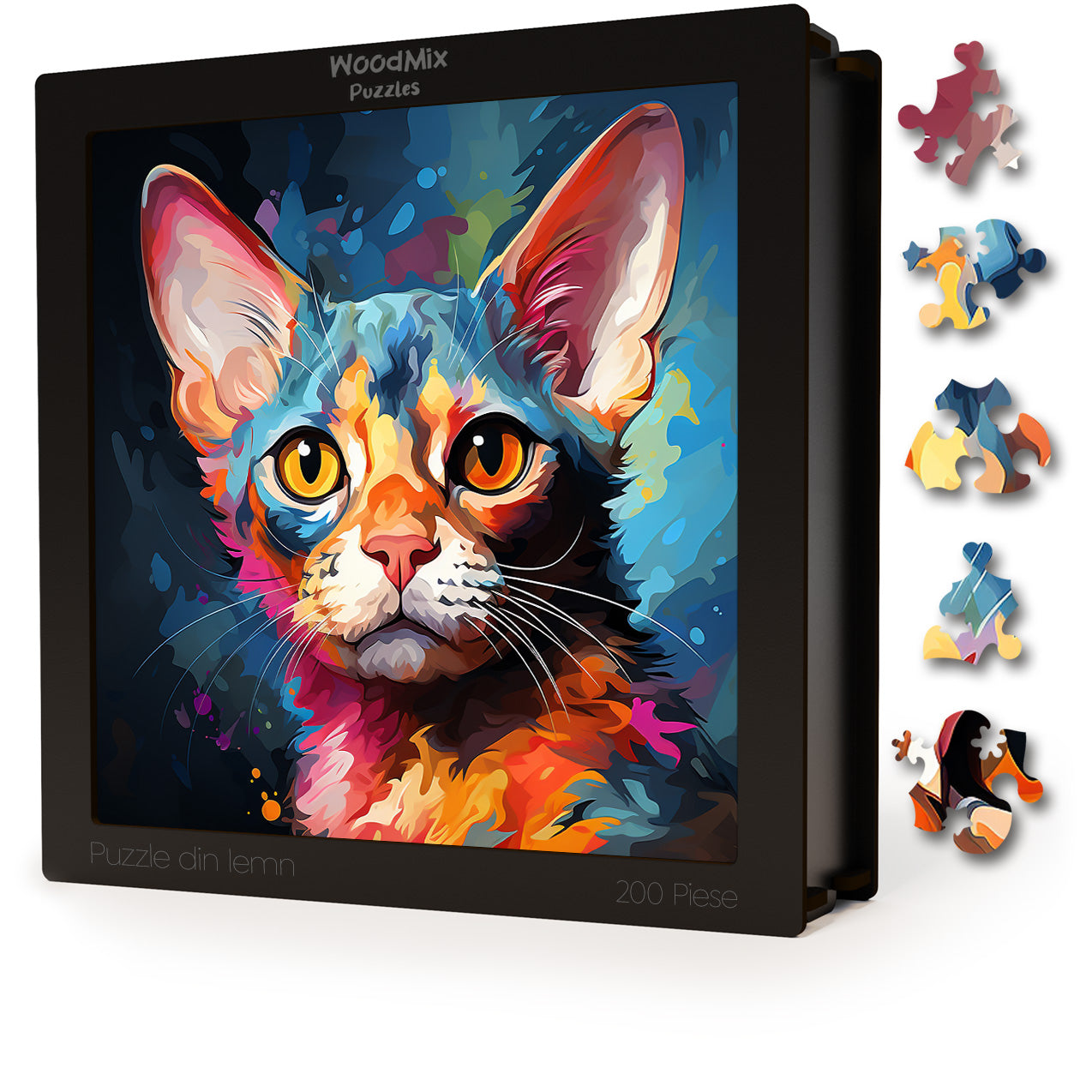 Puzzle cu Pisici - Devon Rex 3 - 200 piese - 30 x 30 cm