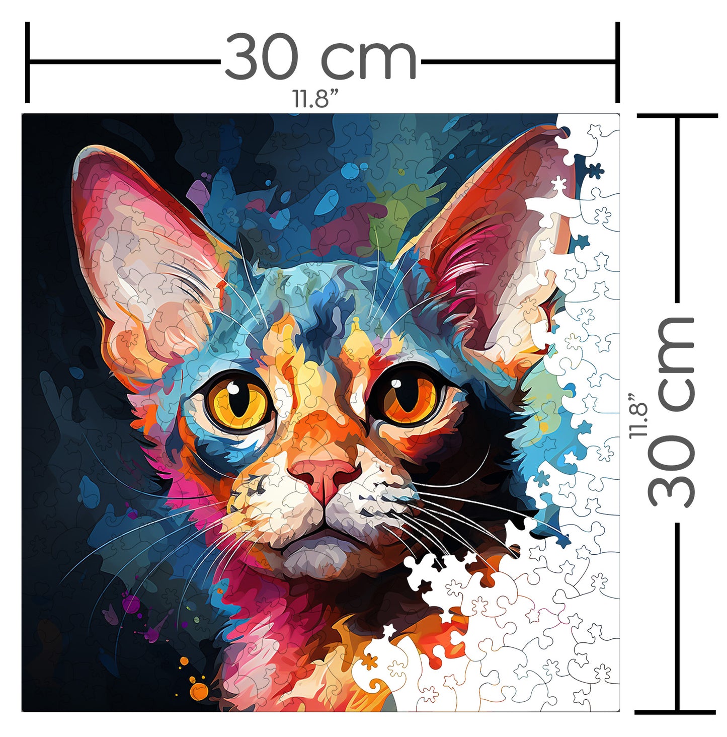 Puzzle cu Pisici - Devon Rex 3 - 200 piese - 30 x 30 cm