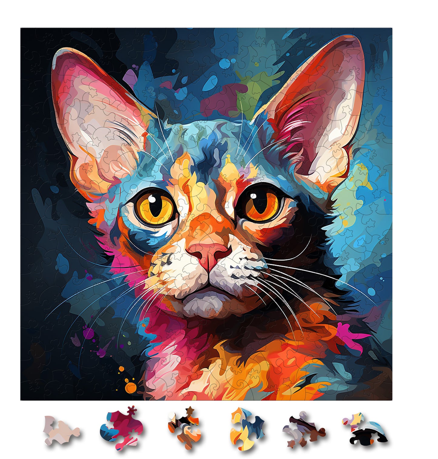Puzzle cu Pisici - Devon Rex 3 - 200 piese - 30 x 30 cm