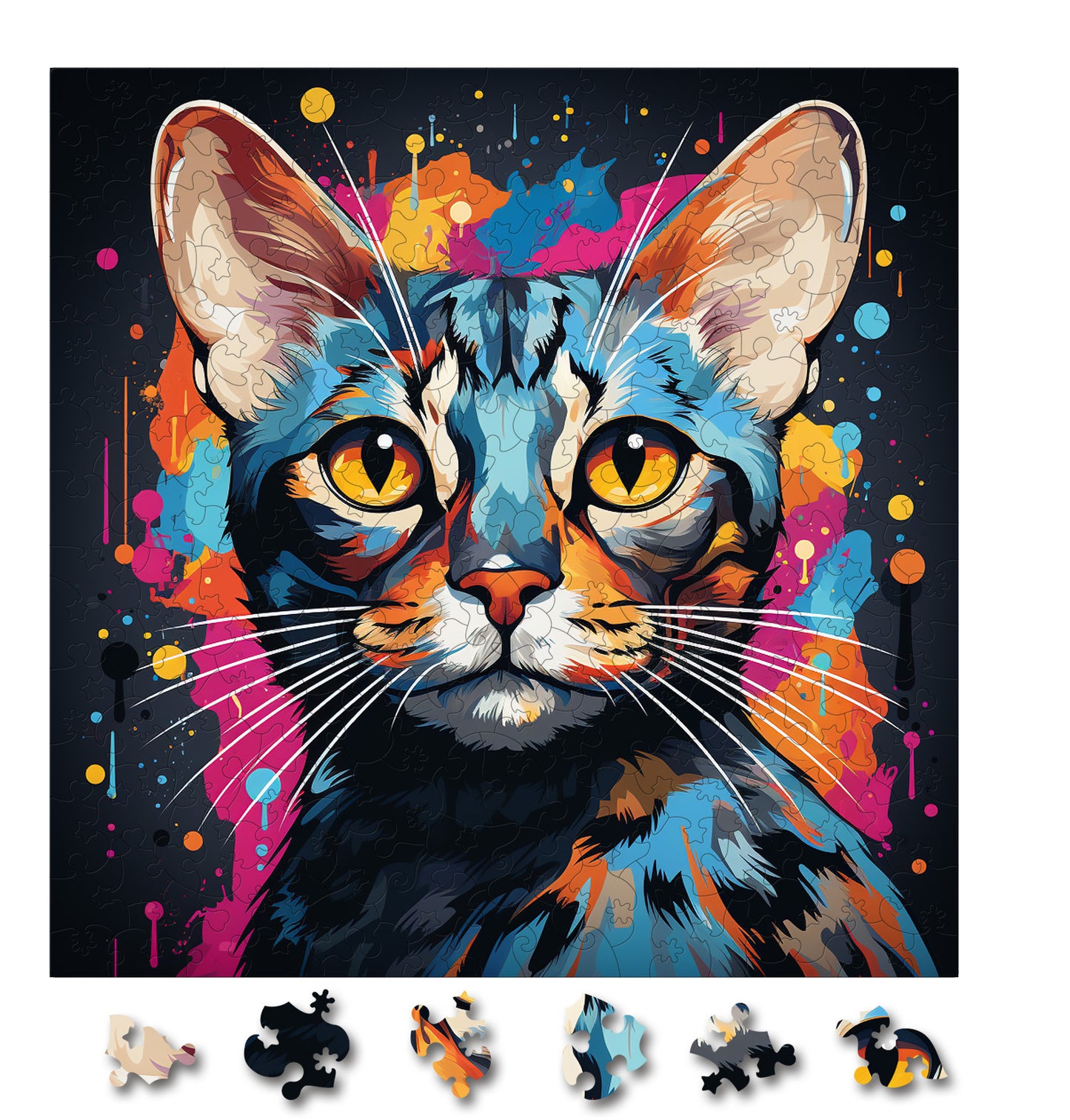 Puzzle cu Pisici - Egyptian Mau 2 - 200 piese - 30 x 30 cm