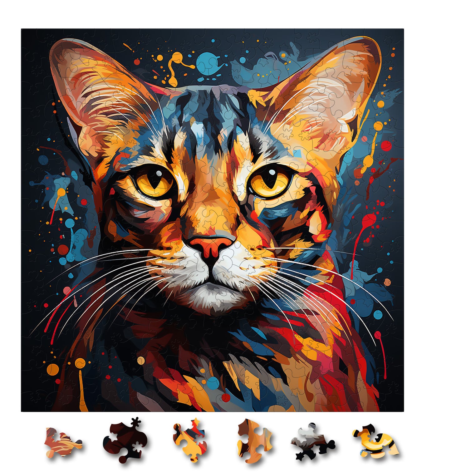 Puzzle cu Pisici - Egyptian Mau 4 - 200 piese - 30 x 30 cm