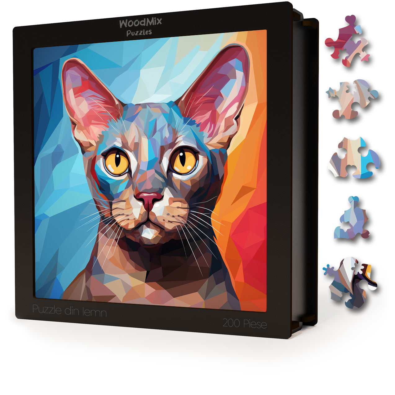 Puzzle cu Pisici - European Burmese 1 - 200 piese - 30 x 30 cm