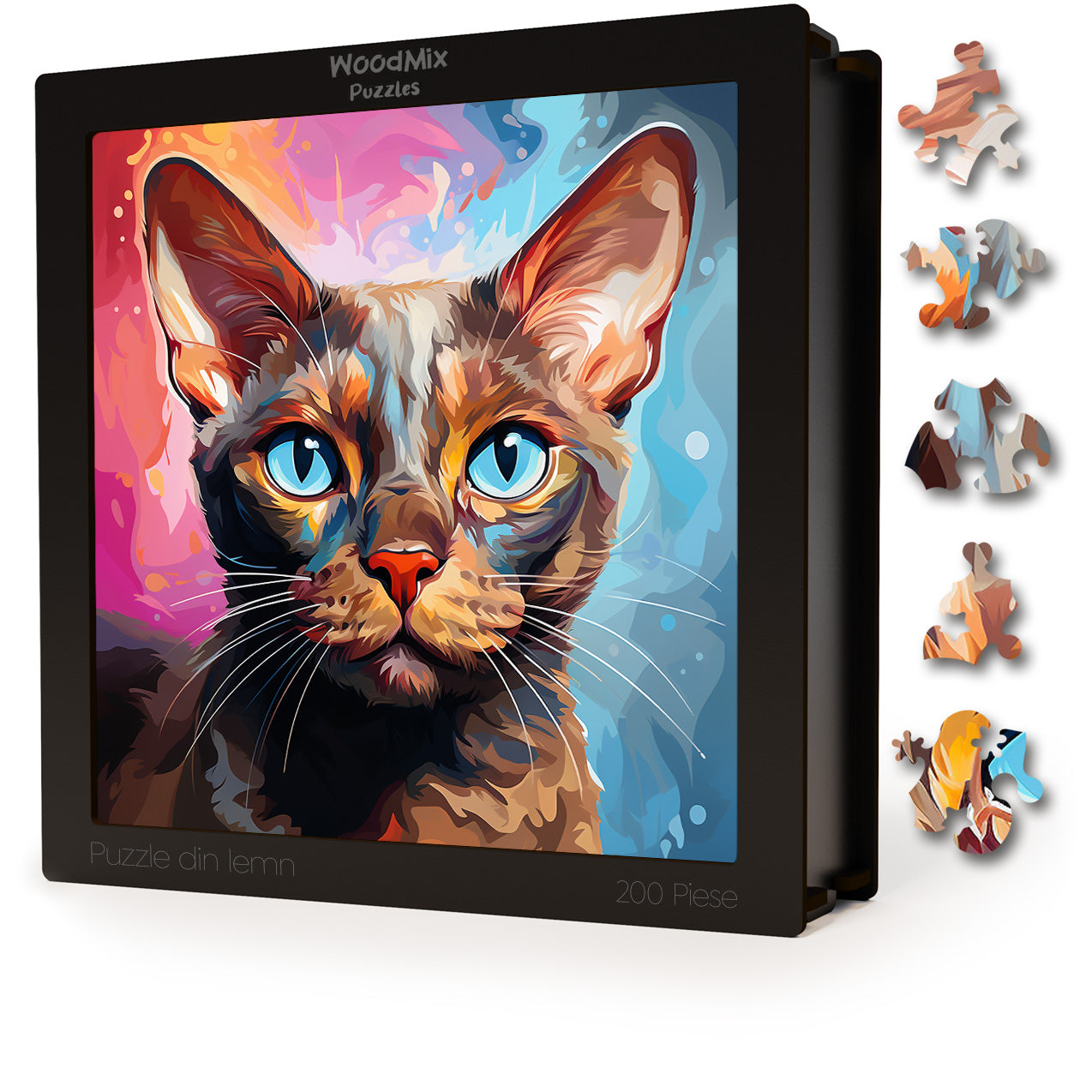 Puzzle cu Pisici - European Burmese 3 - 200 piese - 30 x 30 cm