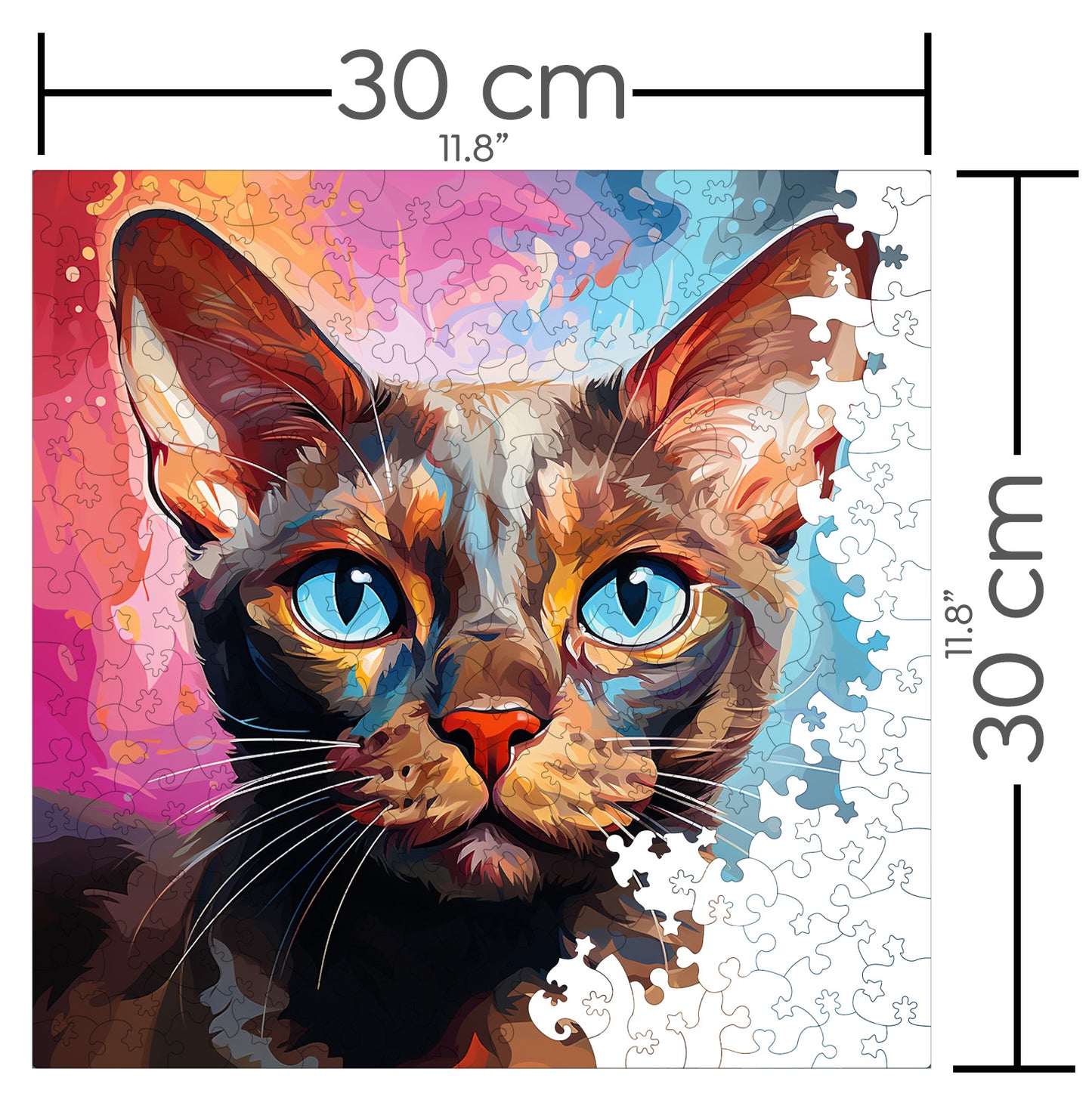 Puzzle cu Pisici - European Burmese 3 - 200 piese - 30 x 30 cm