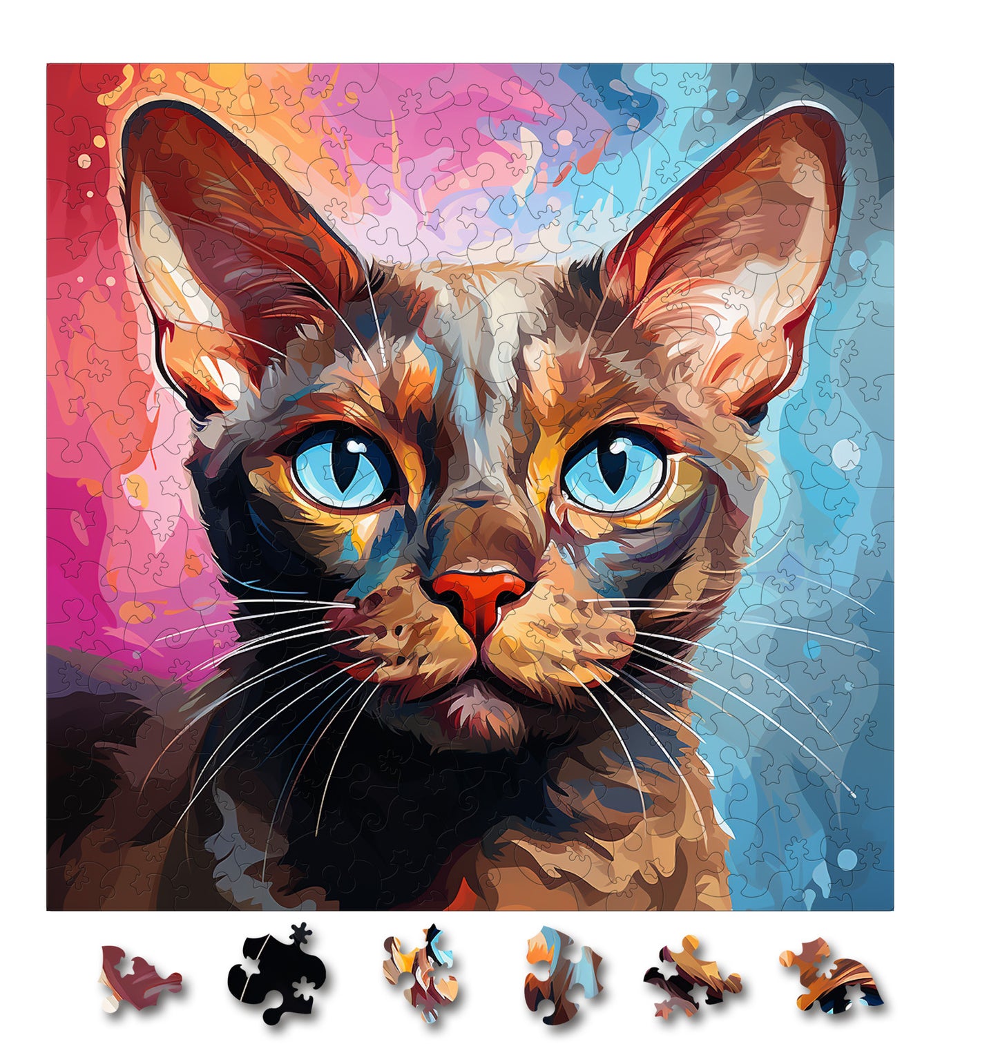 Puzzle cu Pisici - European Burmese 3 - 200 piese - 30 x 30 cm