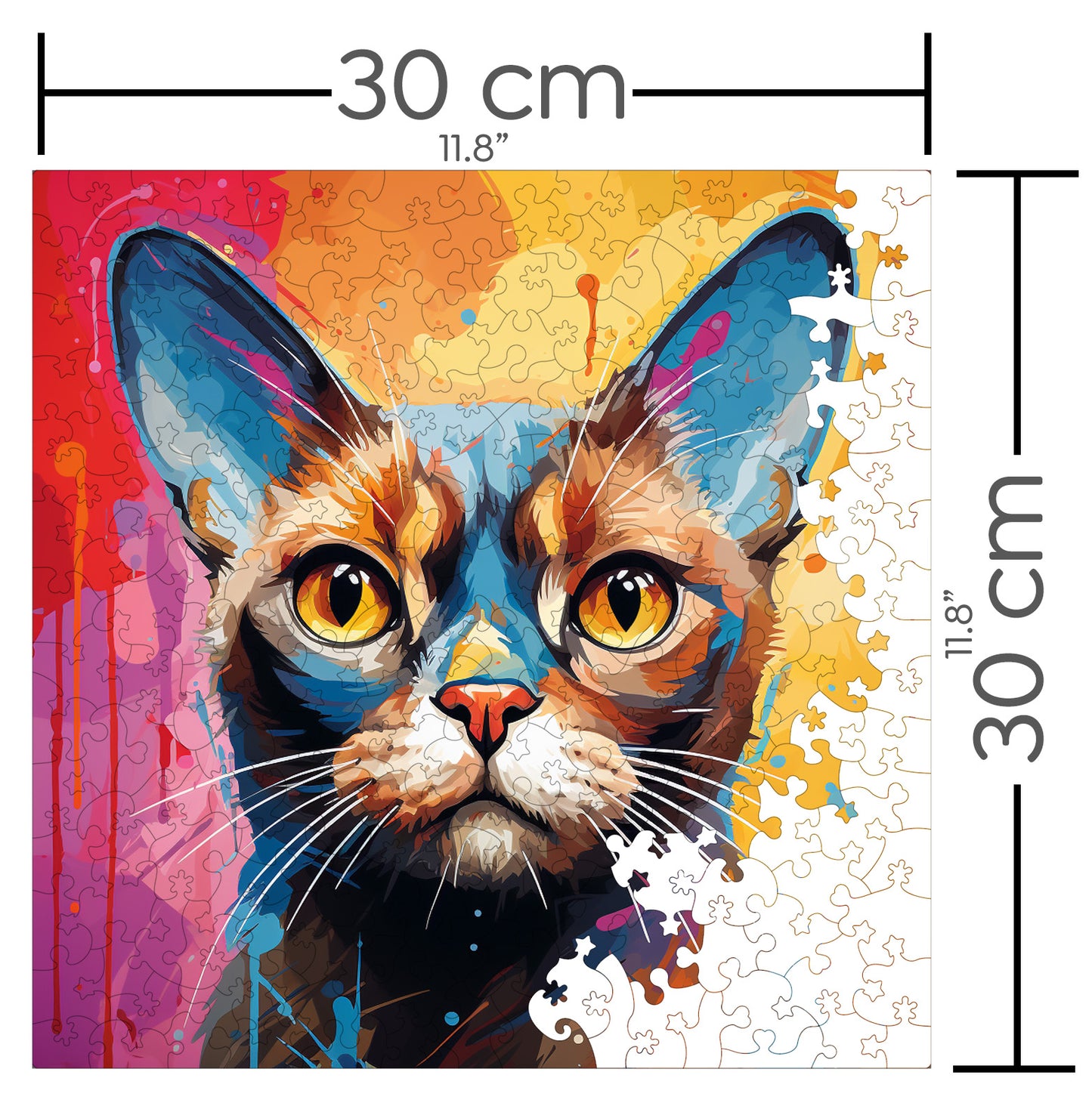 Puzzle cu Pisici - European Burmese 4 - 200 piese - 30 x 30 cm