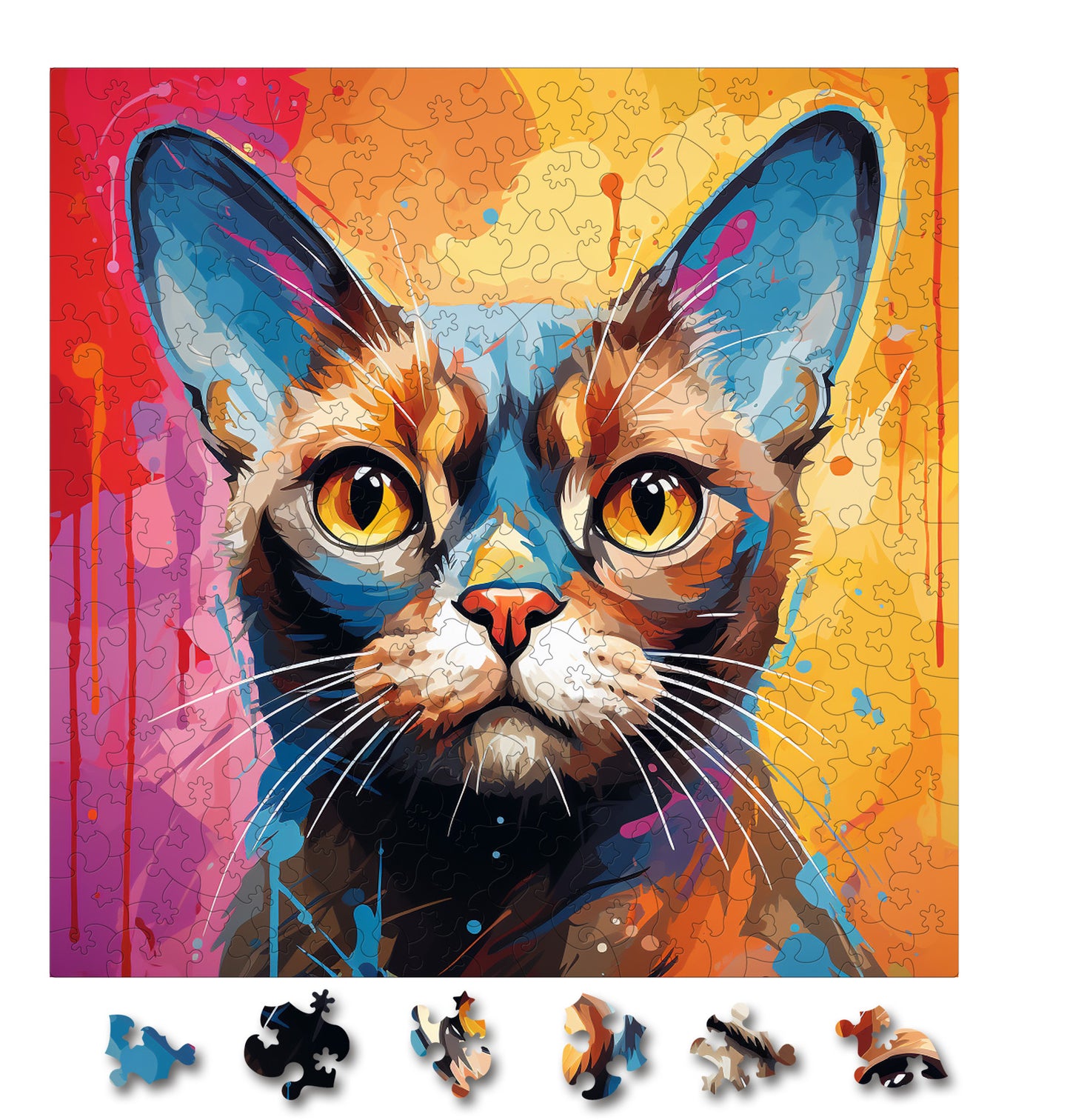 Puzzle cu Pisici - European Burmese 4 - 200 piese - 30 x 30 cm