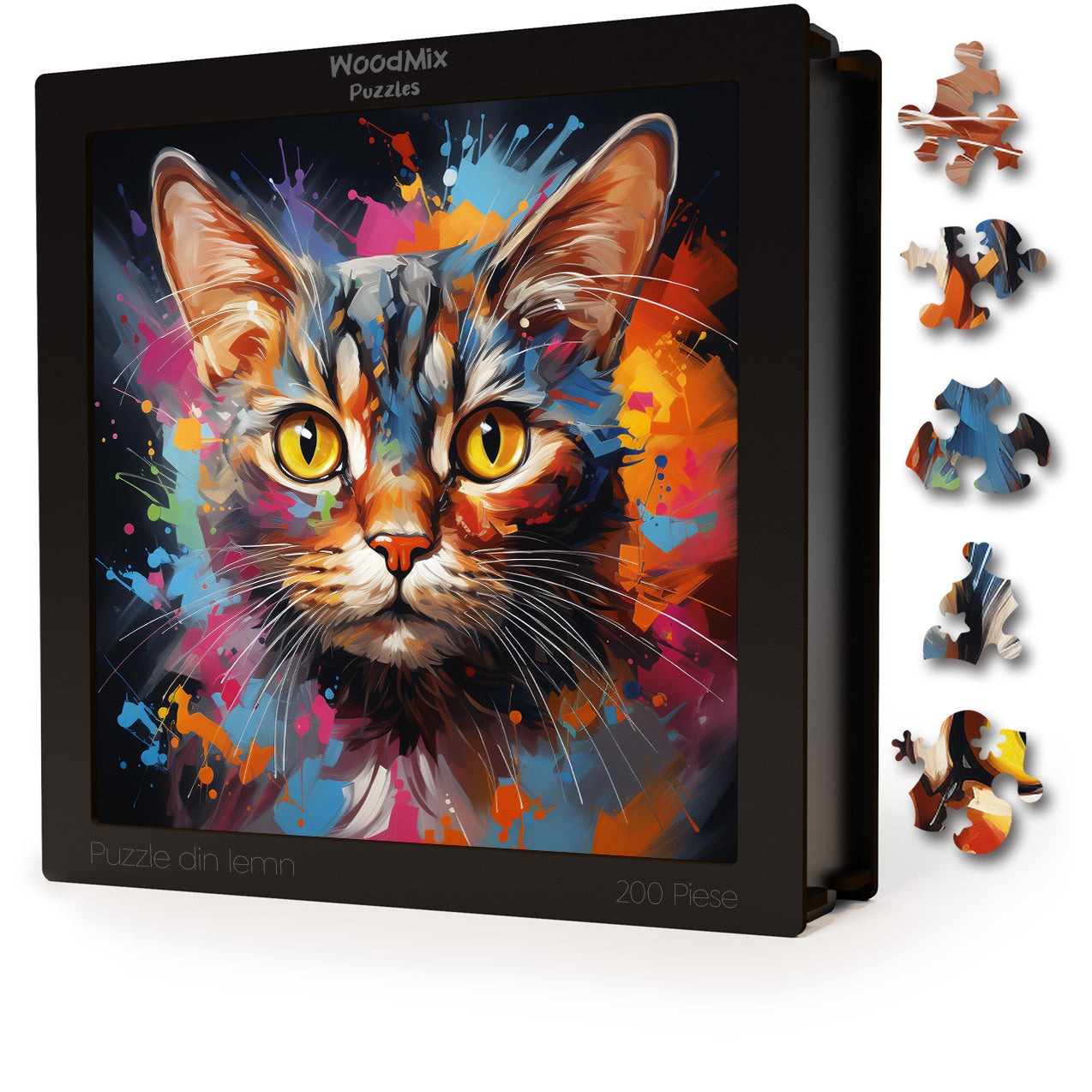 Puzzle cu Pisici - European Shorthair 1 - 200 piese - 30 x 30 cm
