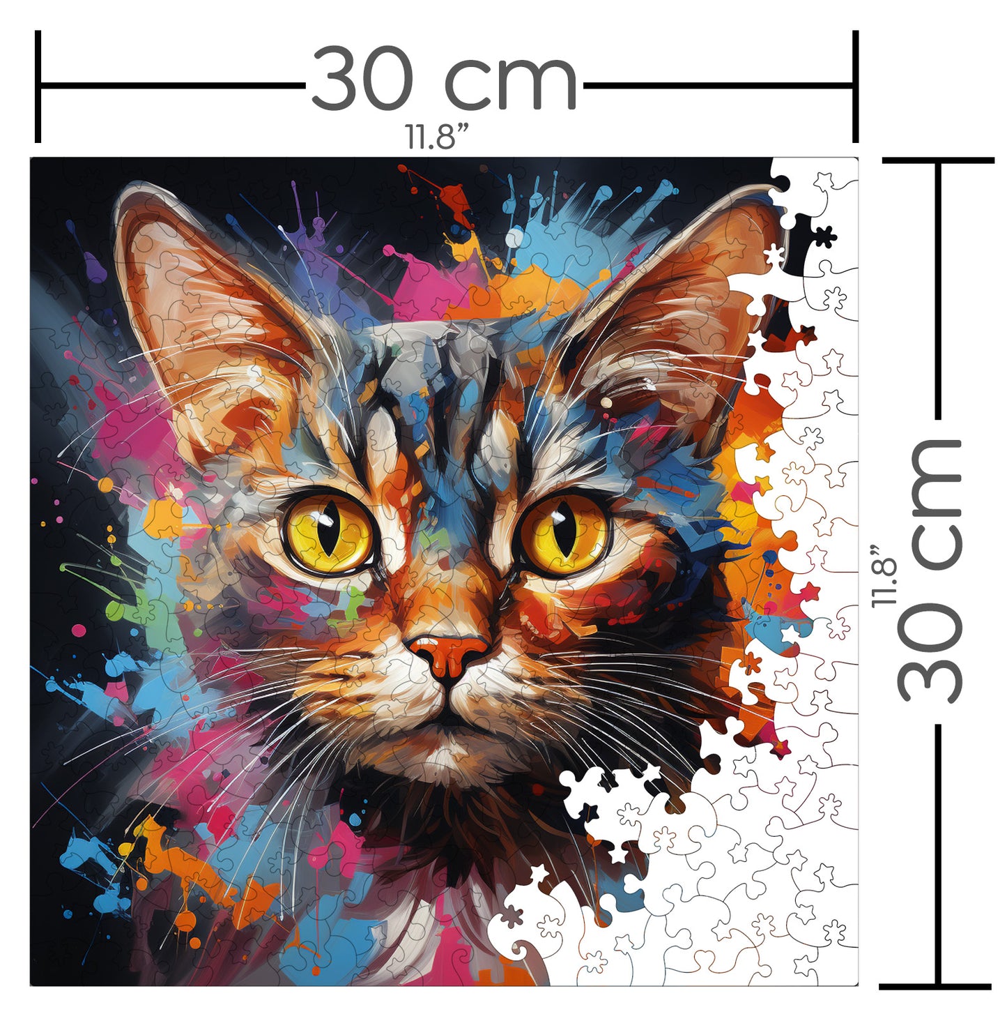 Puzzle cu Pisici - European Shorthair 1 - 200 piese - 30 x 30 cm