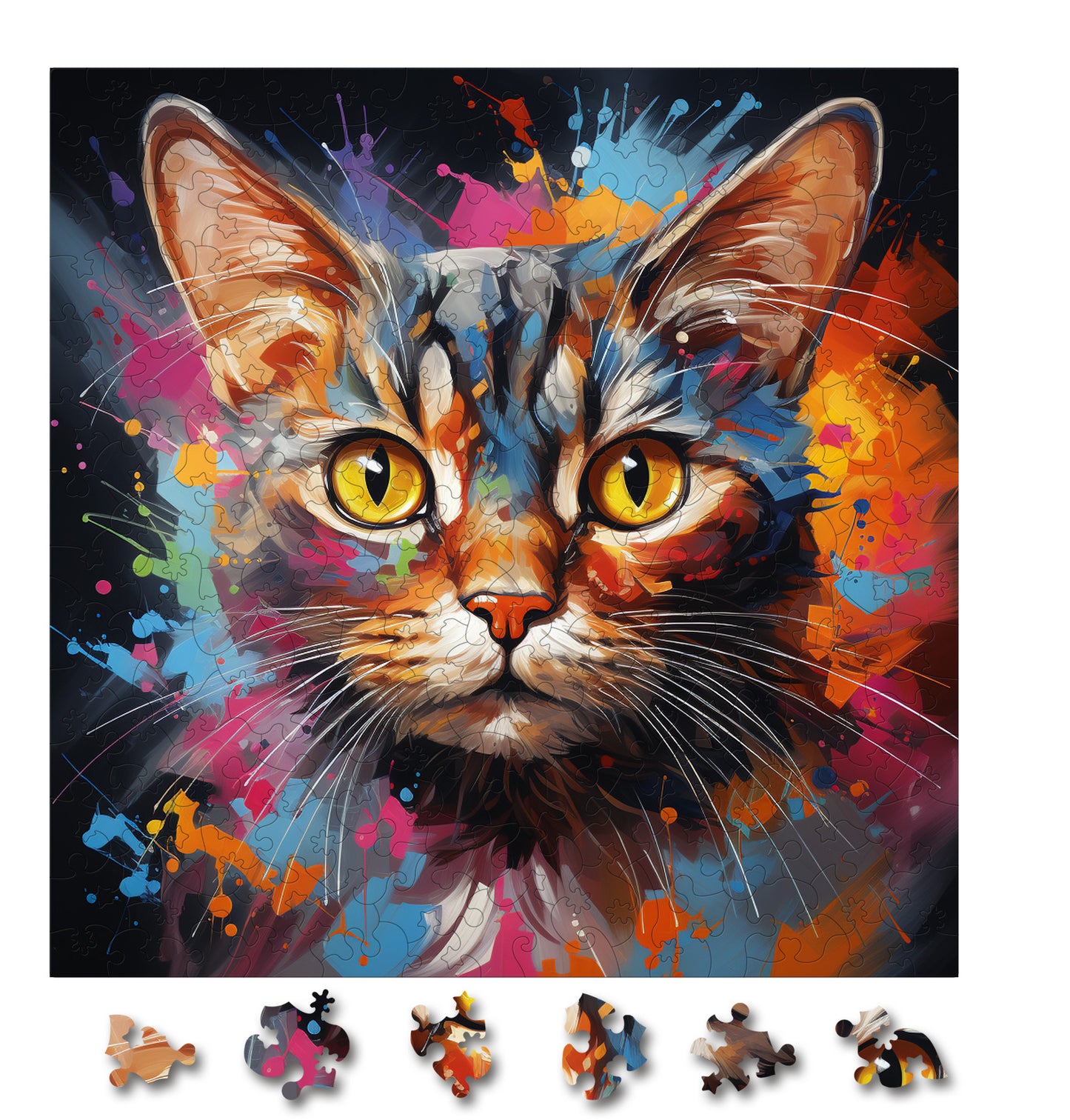 Puzzle cu Pisici - European Shorthair 1 - 200 piese - 30 x 30 cm