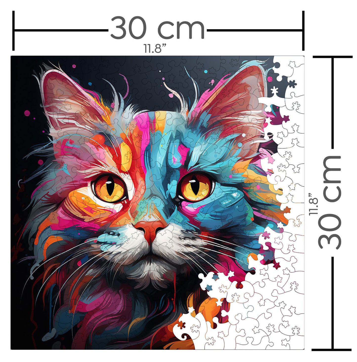 Puzzle cu Pisici - European Shorthair 2 - 200 piese - 30 x 30 cm