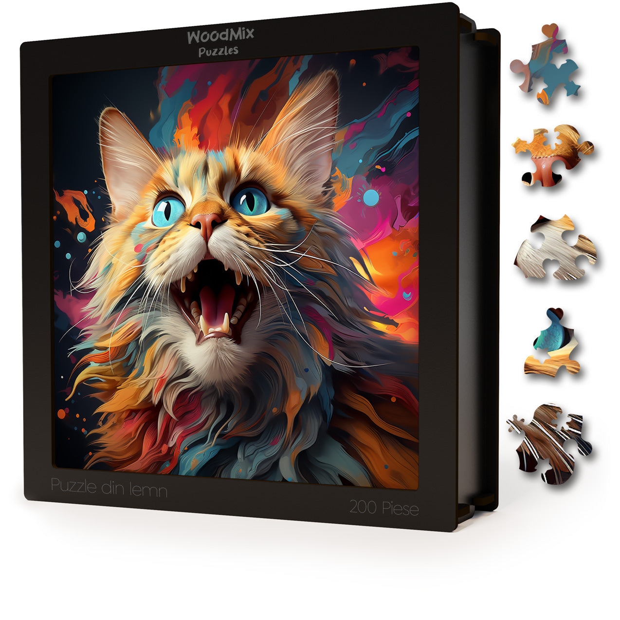 Puzzle cu Pisici - Exotic Foldex 1 - 200 piese - 30 x 30 cm
