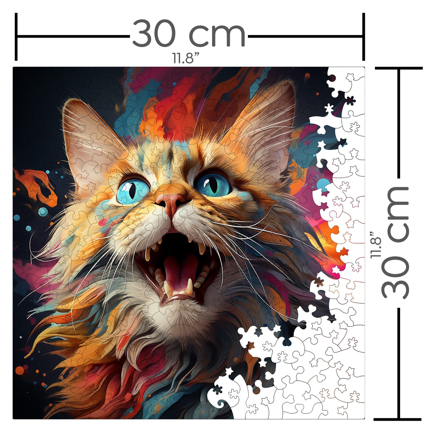 Puzzle cu Pisici - Exotic Foldex 1 - 200 piese - 30 x 30 cm
