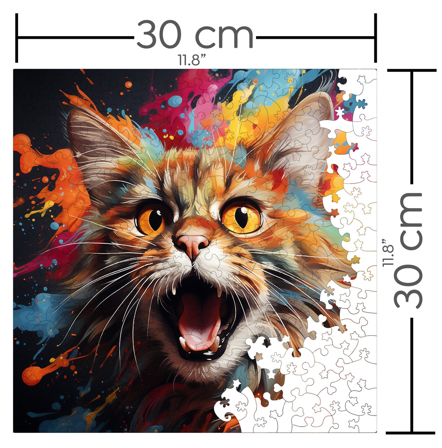 Puzzle cu Pisici - Exotic Foldex 4 - 200 piese - 30 x 30 cm