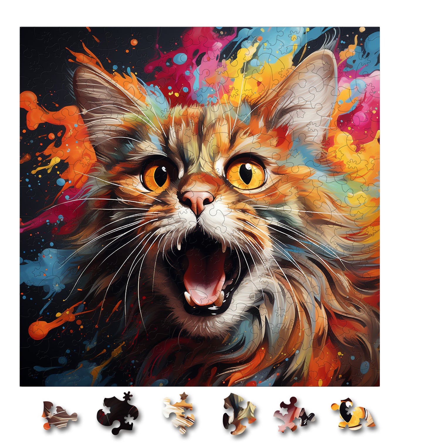 Puzzle cu Pisici - Exotic Foldex 4 - 200 piese - 30 x 30 cm