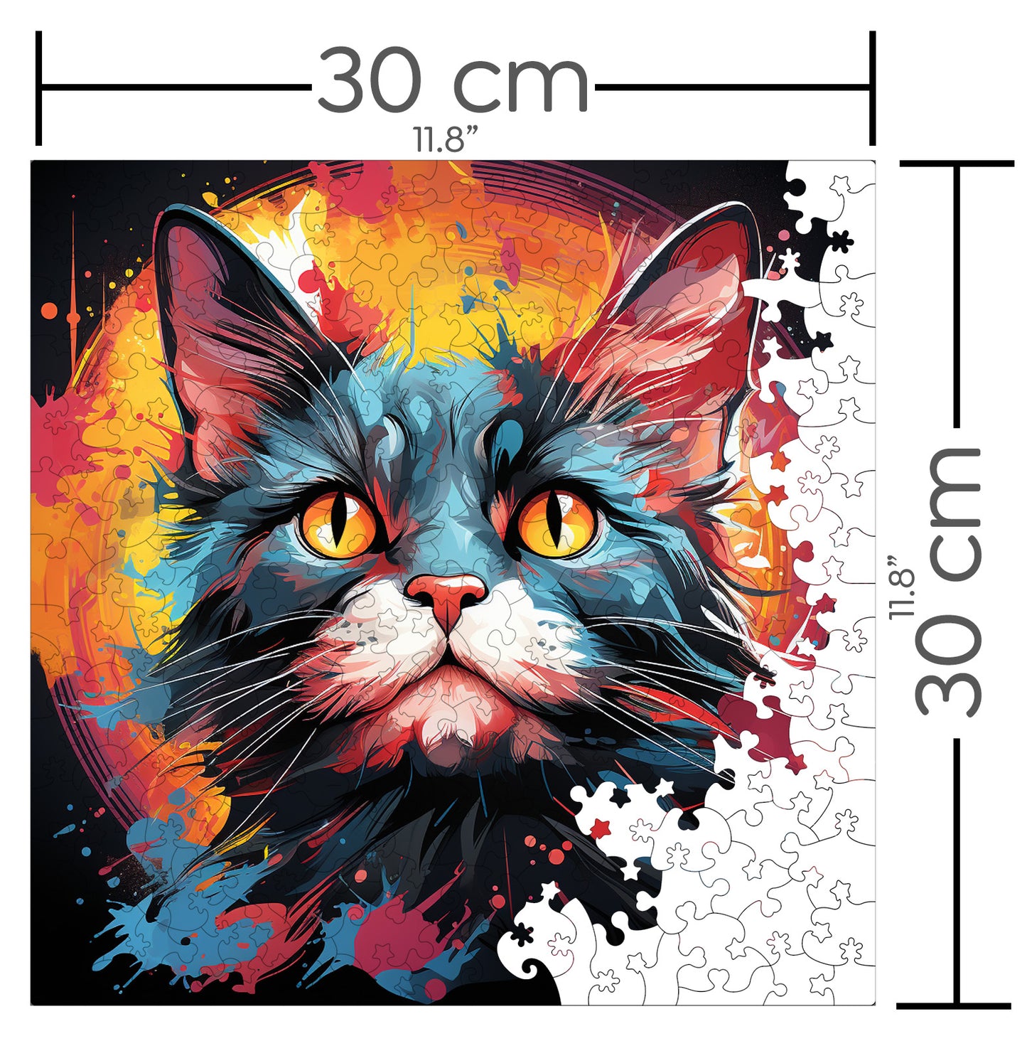 Puzzle cu Pisici - German Rex 1 - 200 piese - 30 x 30 cm