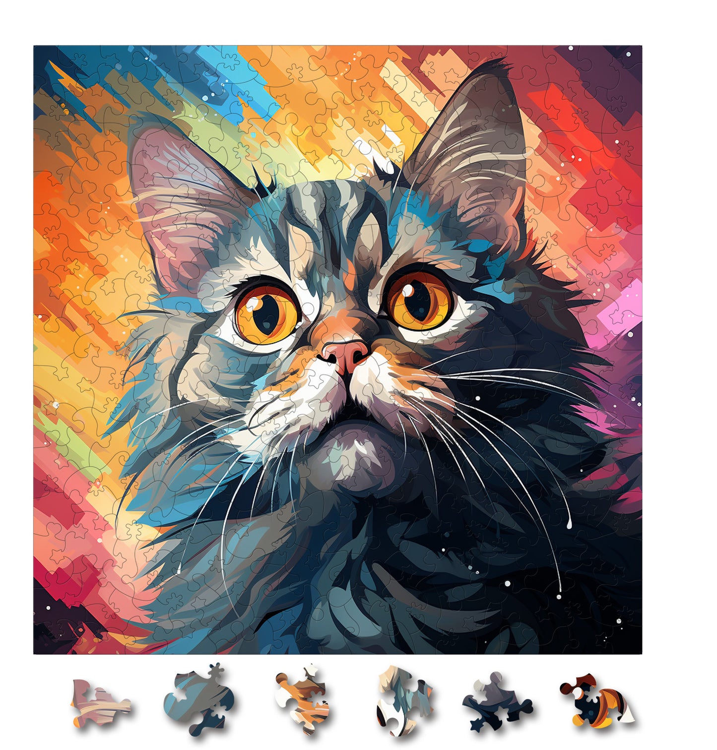 Puzzle cu Pisici - German Rex 2 - 200 piese - 30 x 30 cm