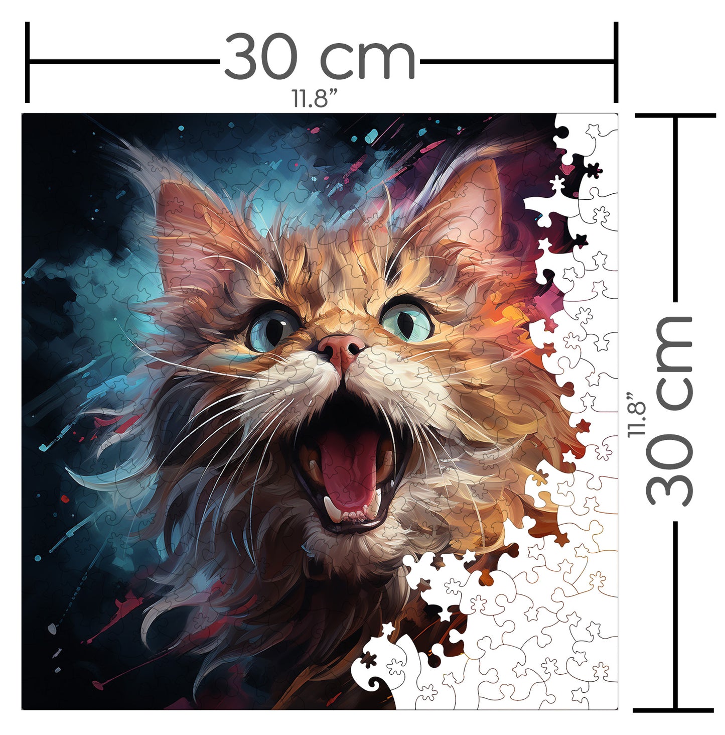 Puzzle cu Pisici - Highlander 1 - 200 piese - 30 x 30 cm