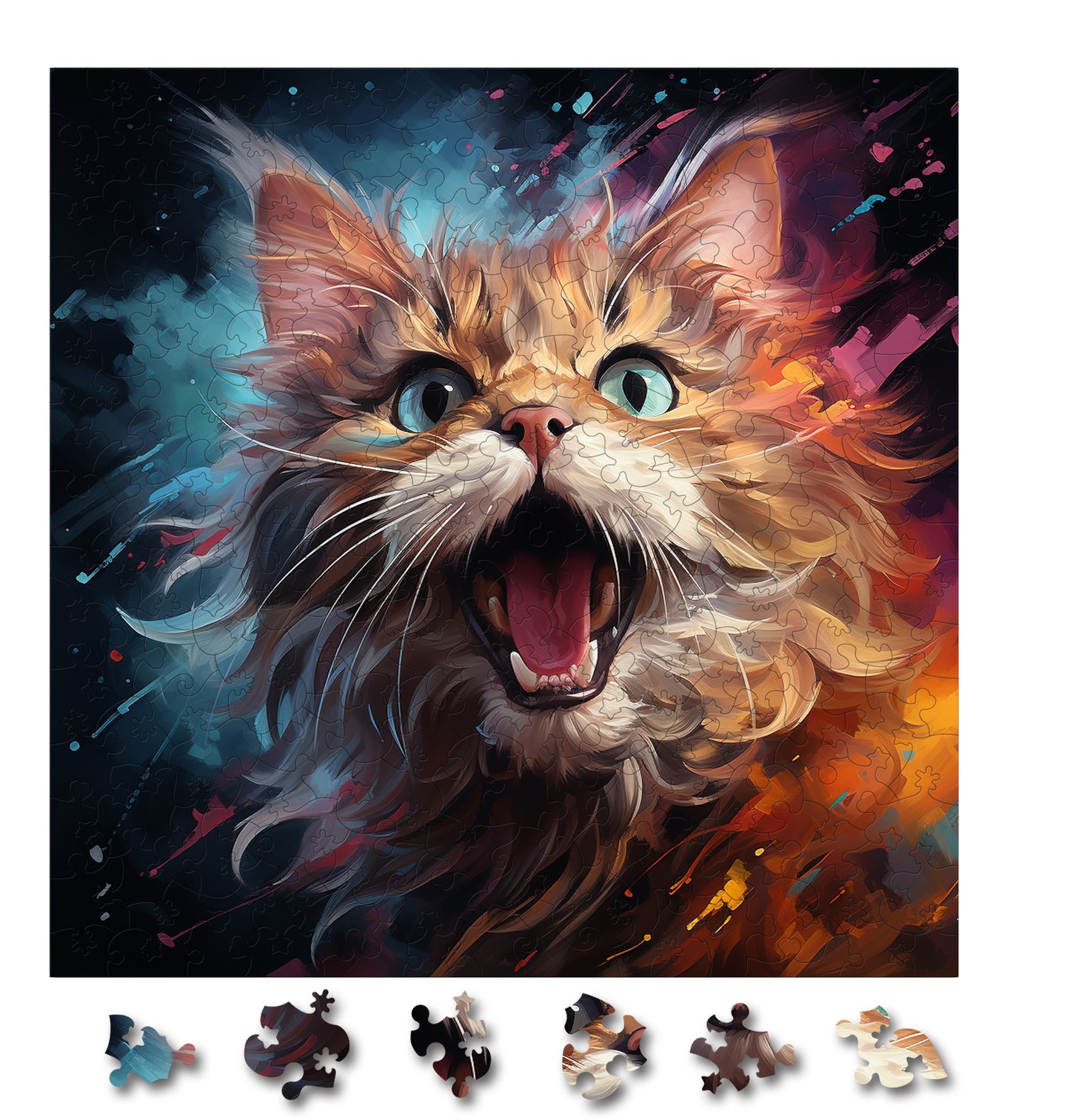 Puzzle cu Pisici - Highlander 1 - 200 piese - 30 x 30 cm
