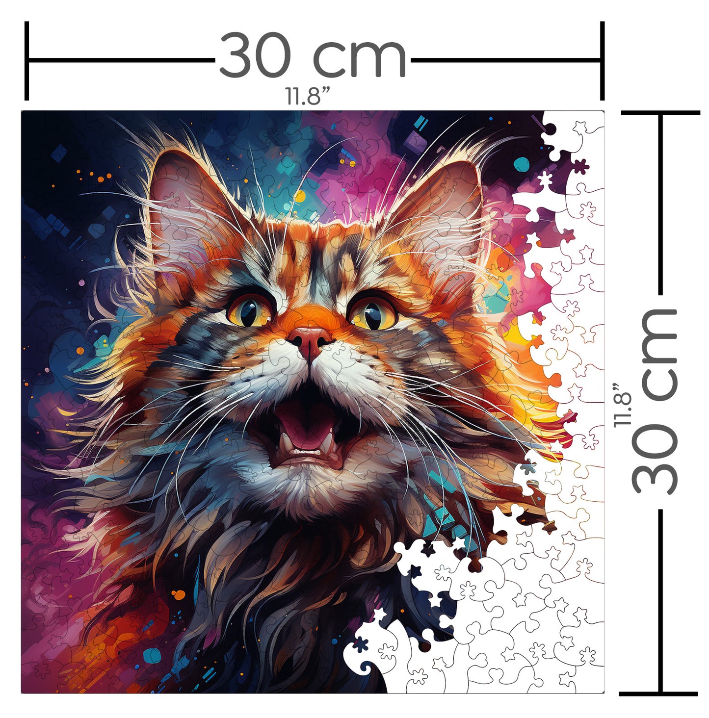 Puzzle cu Pisici - Highlander 2 - 200 piese - 30 x 30 cm