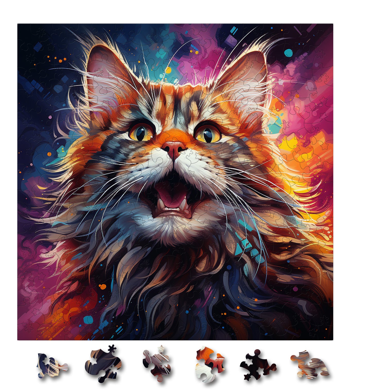 Puzzle cu Pisici - Highlander 2 - 200 piese - 30 x 30 cm