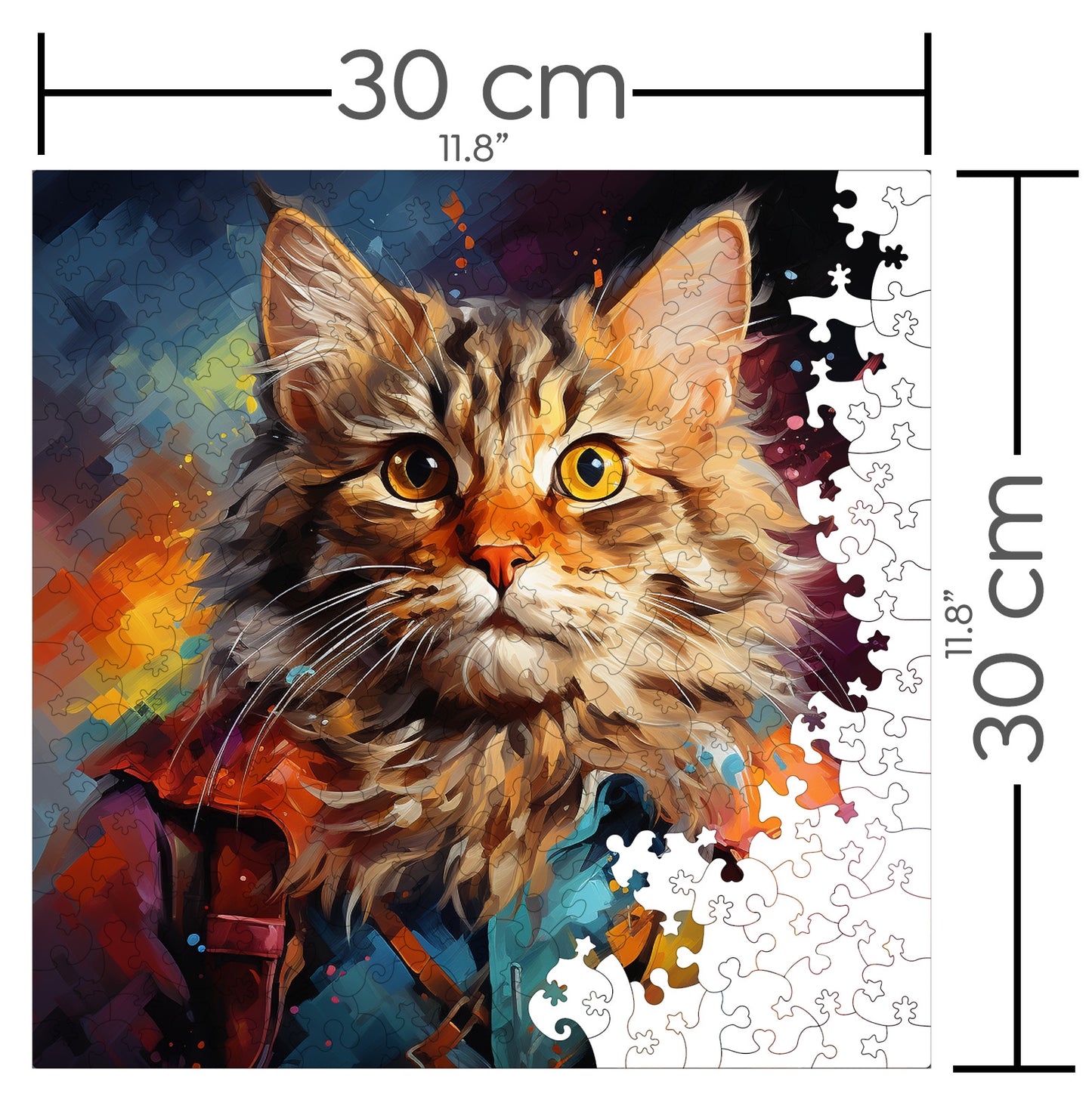 Puzzle cu Pisici - Highlander 3 - 200 piese - 30 x 30 cm