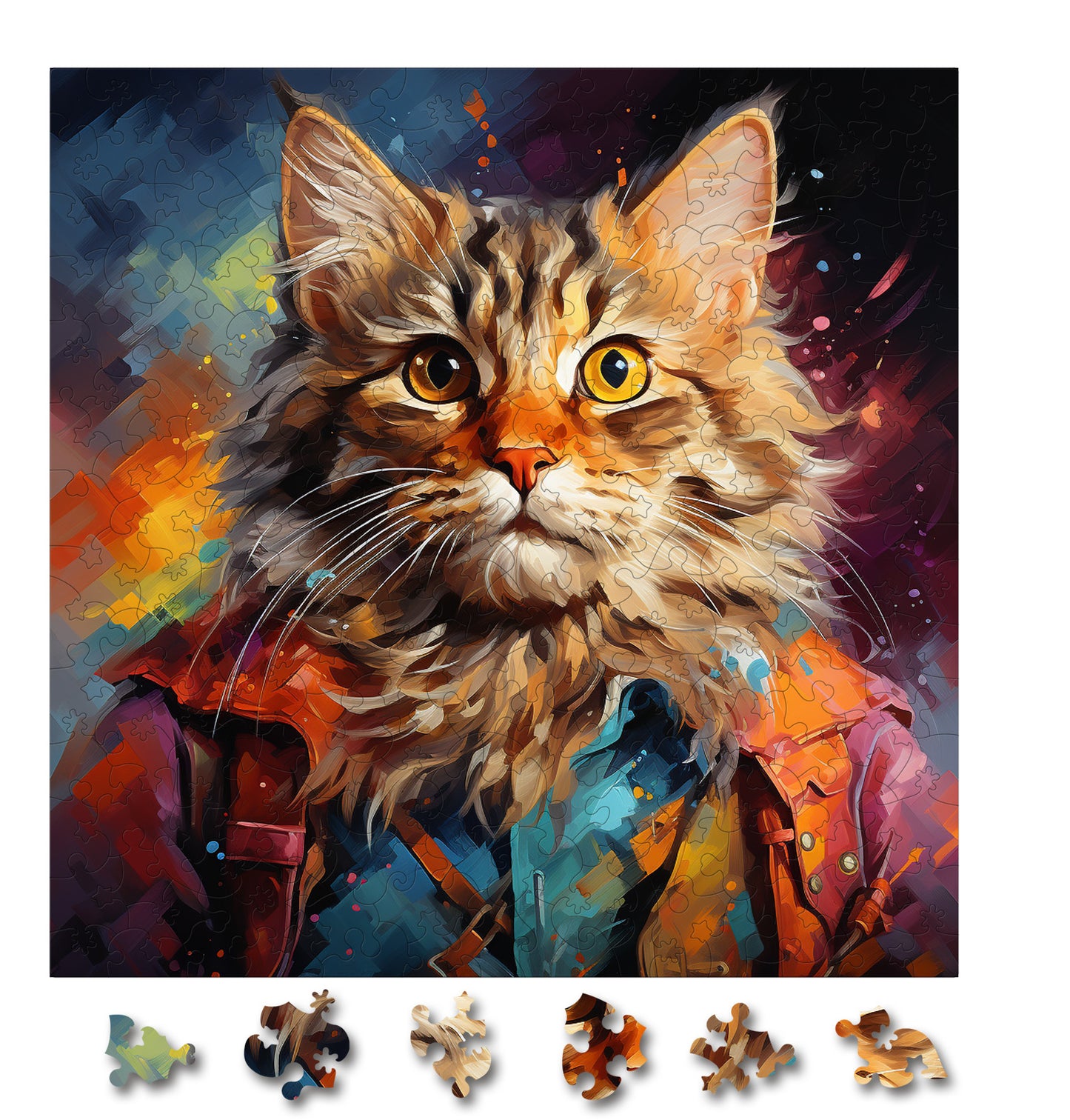 Puzzle cu Pisici - Highlander 3 - 200 piese - 30 x 30 cm