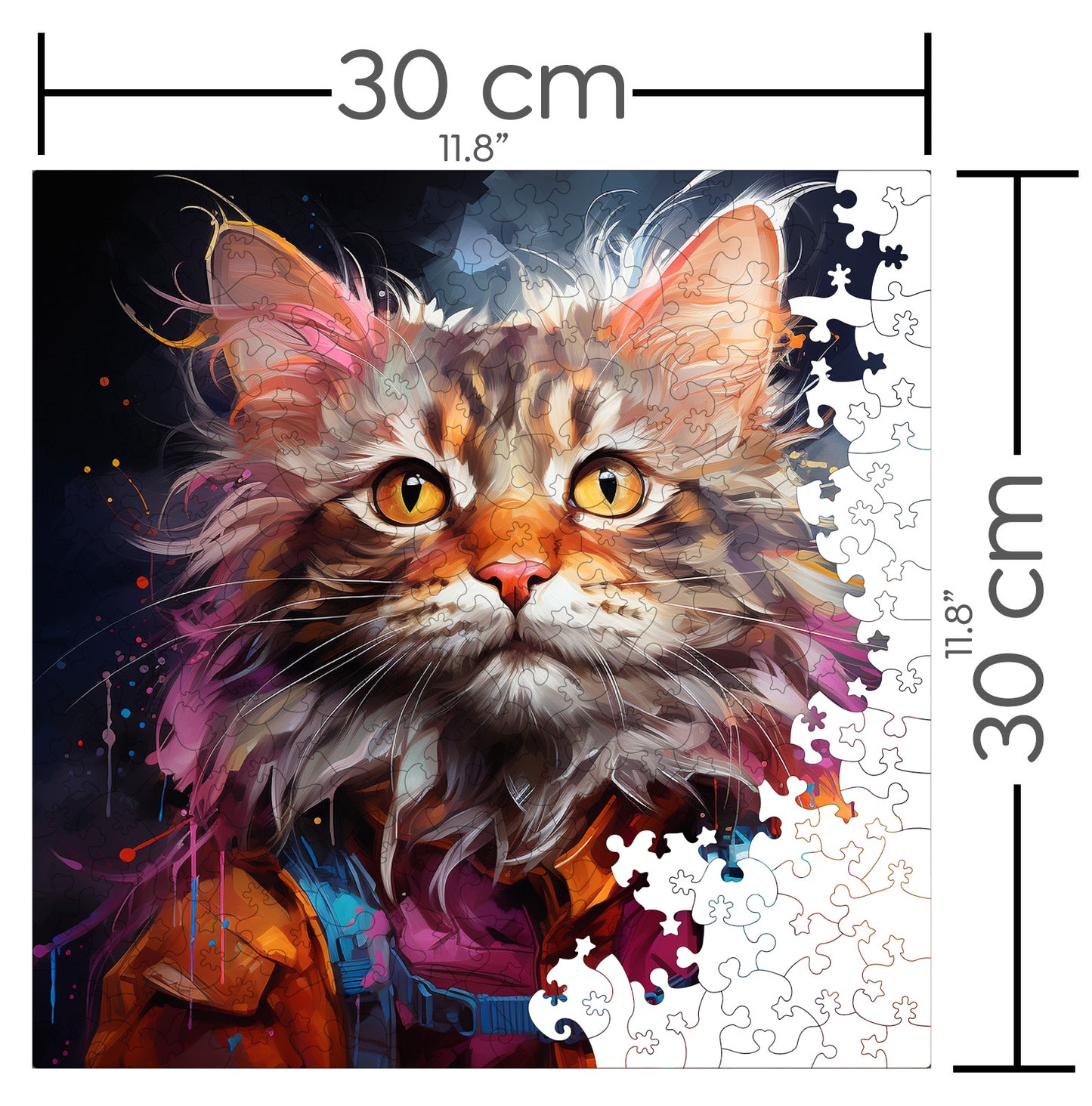 Puzzle cu Pisici - Highlander 4 - 200 piese - 30 x 30 cm