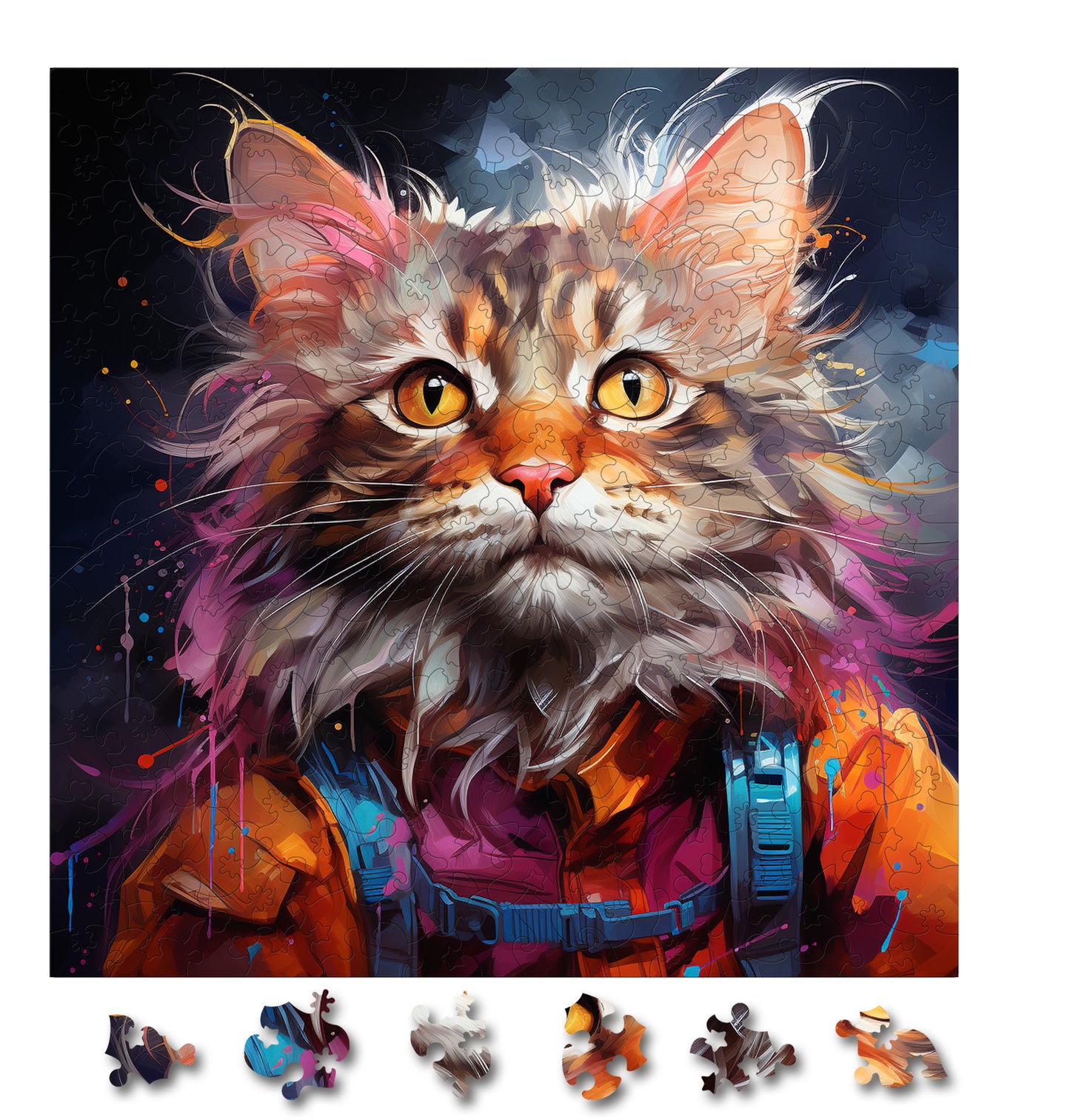 Puzzle cu Pisici - Highlander 4 - 200 piese - 30 x 30 cm
