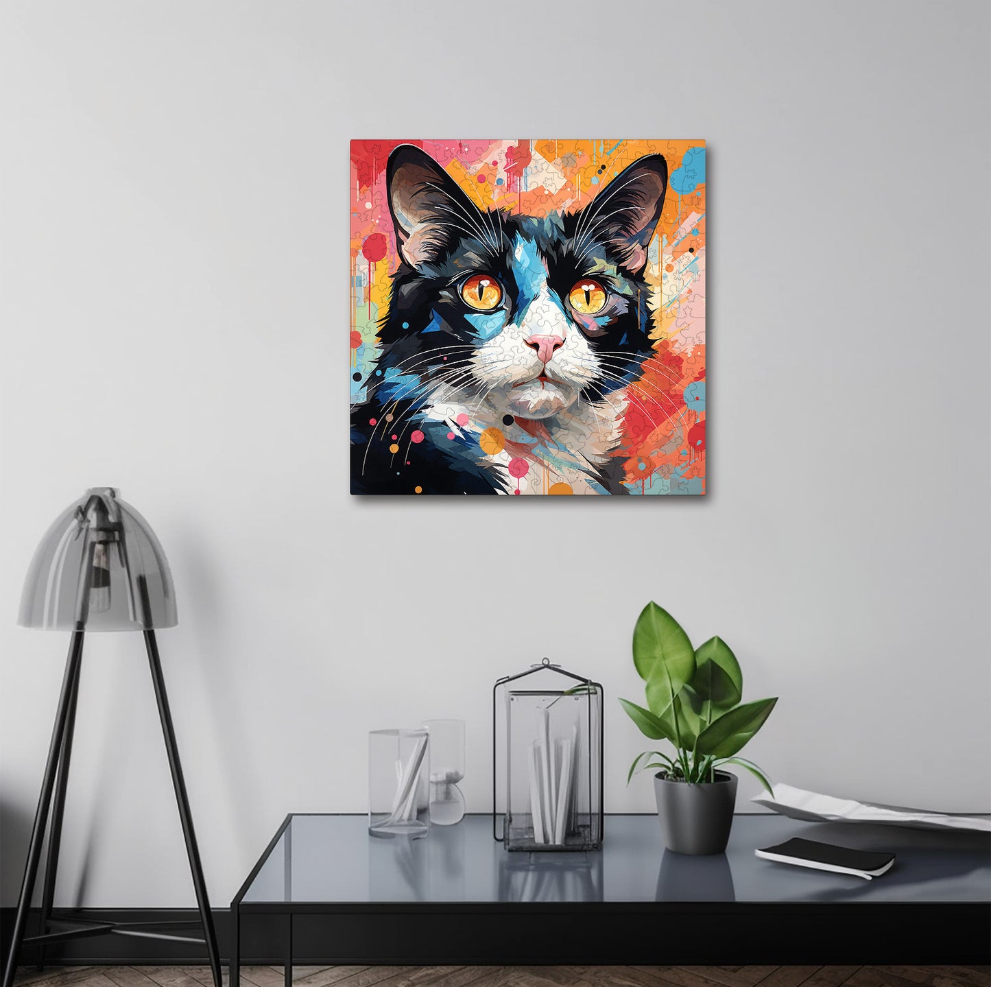 Puzzle cu Pisici - Japanese Bobtail 1- 200 piese - 30 x 30 cm