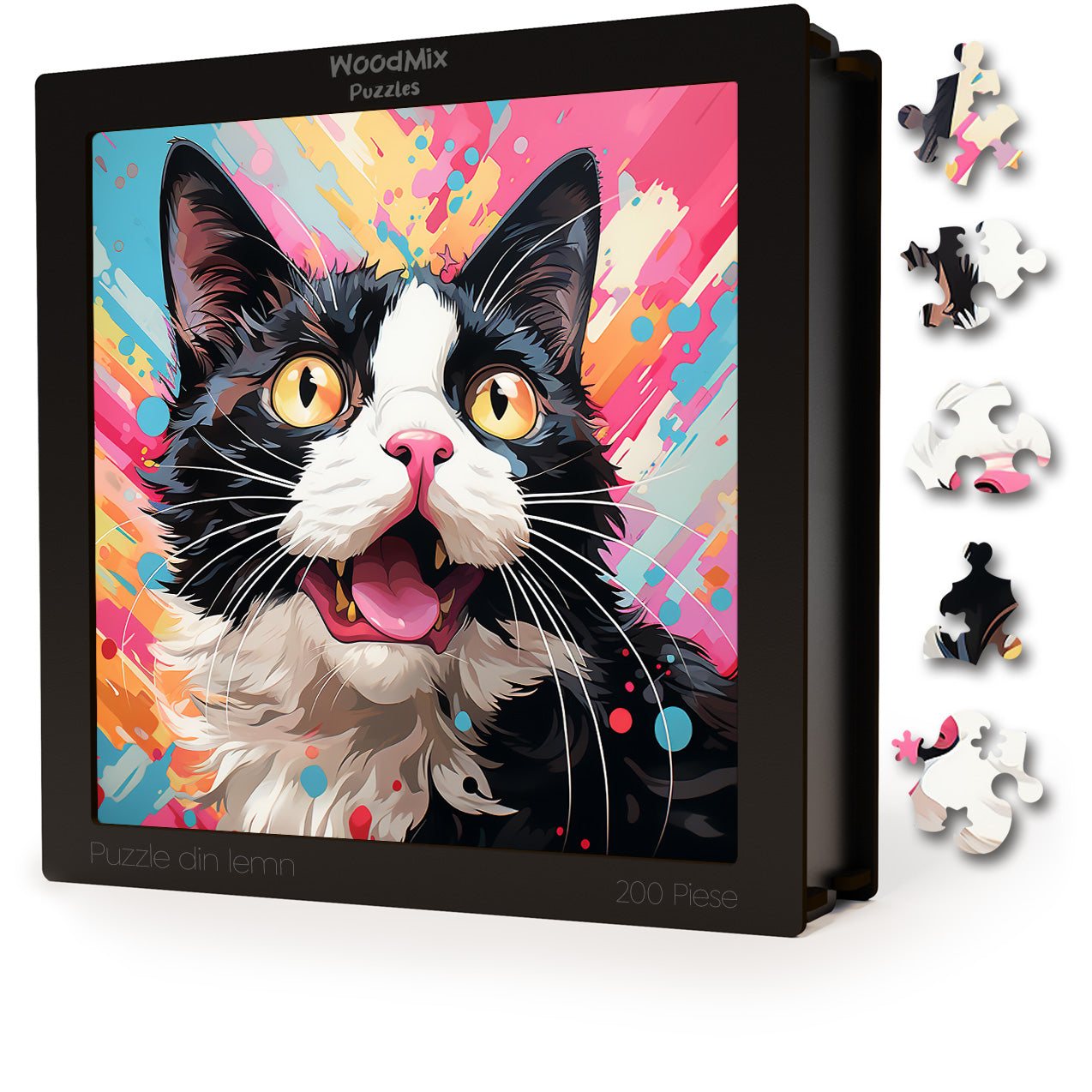 Puzzle cu Pisici - Japanese Bobtail 2 - 200 piese - 30 x 30 cm